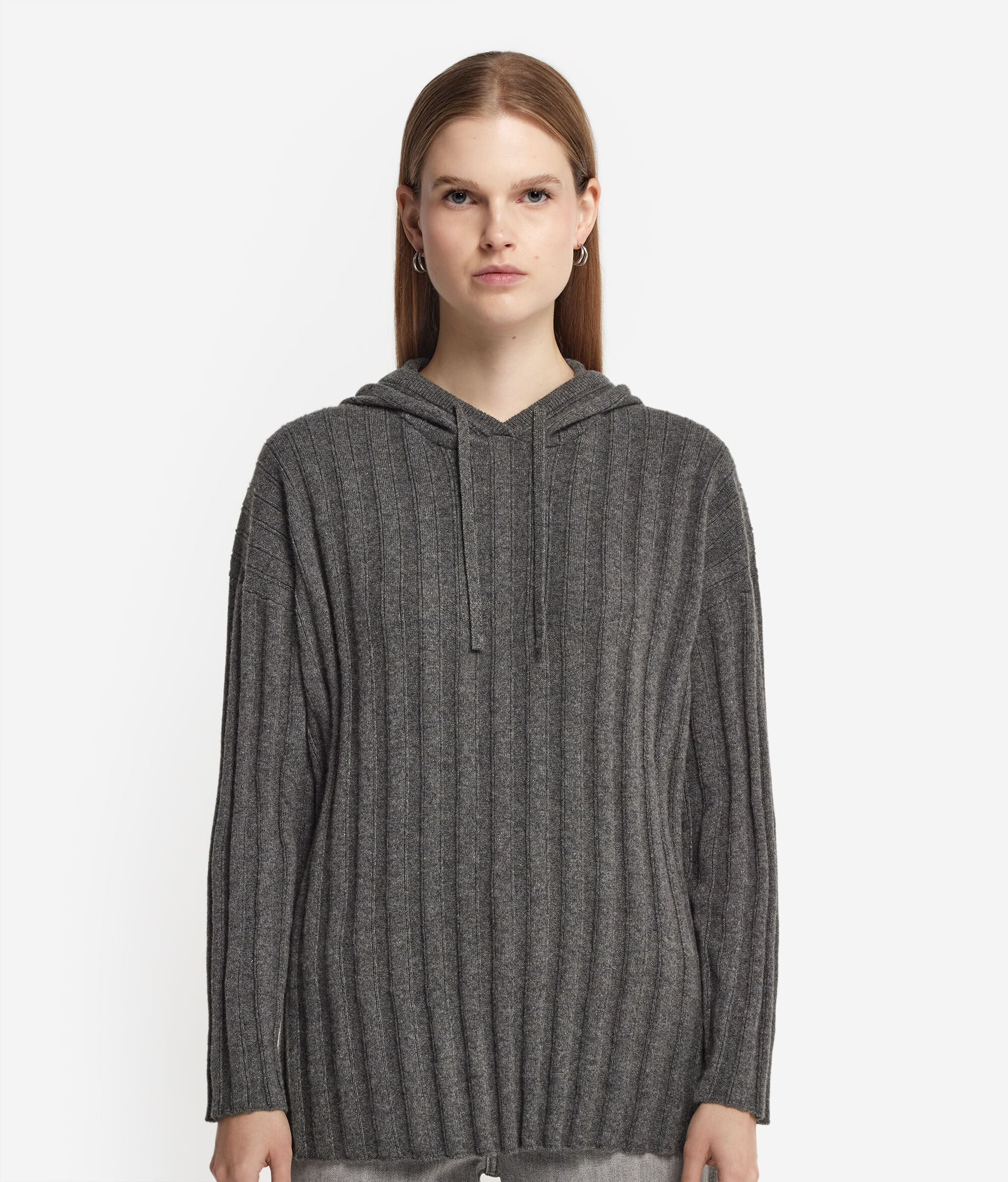 Geripptes Sweatshirt aus Kaschmir Ultrasoft