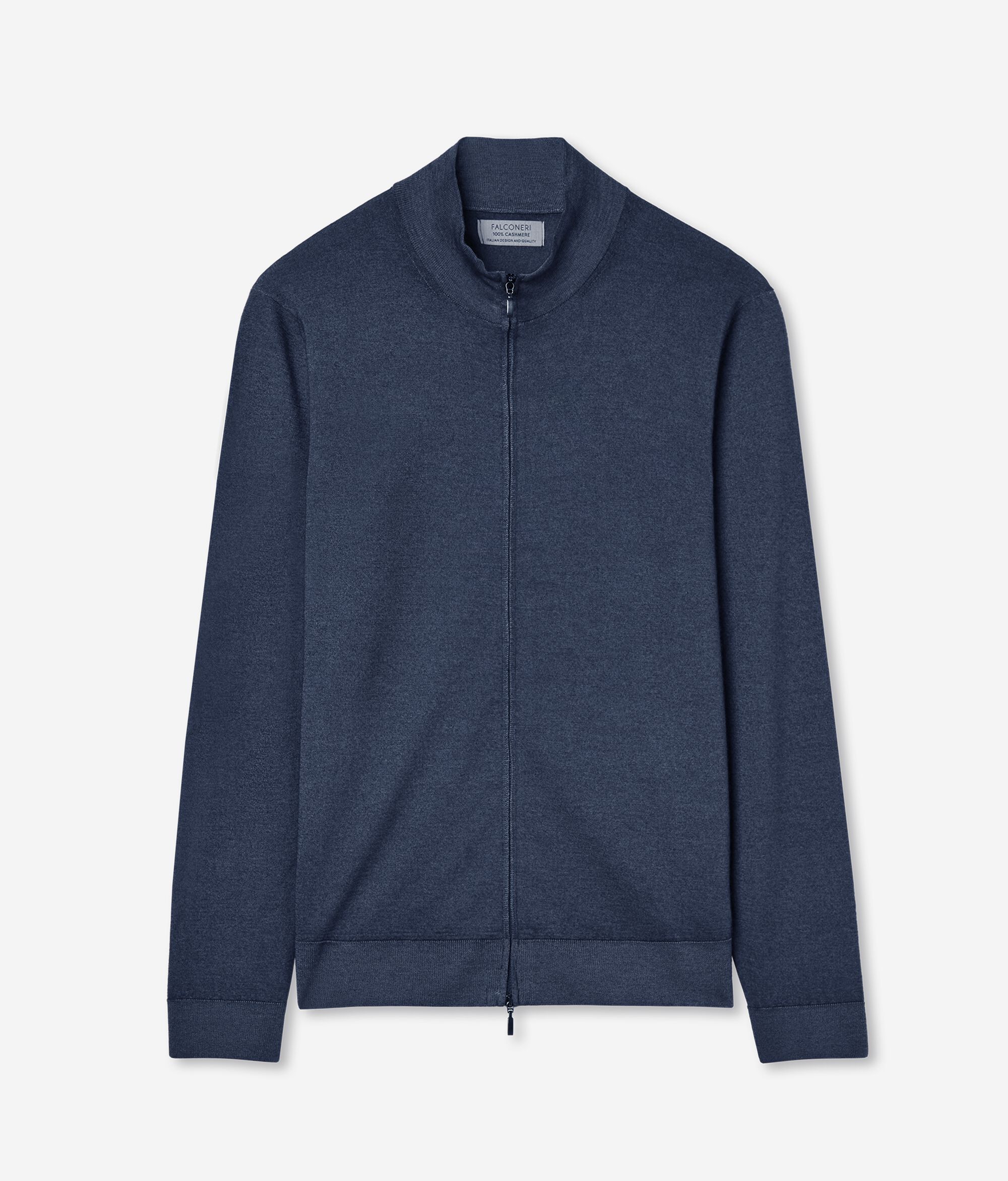 Cashmere Zippered Cardigan