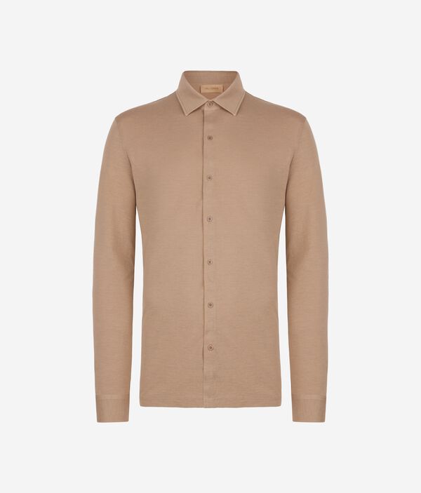 Рубашка из шелка и хлопка