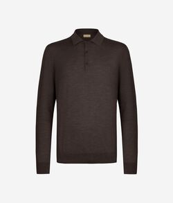 Джемпер-поло из ультратонкого кашемира
