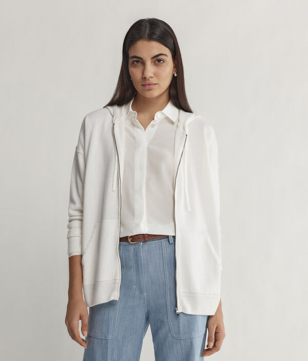 Hooded Ultrasoft Cashmere Sweatshirt