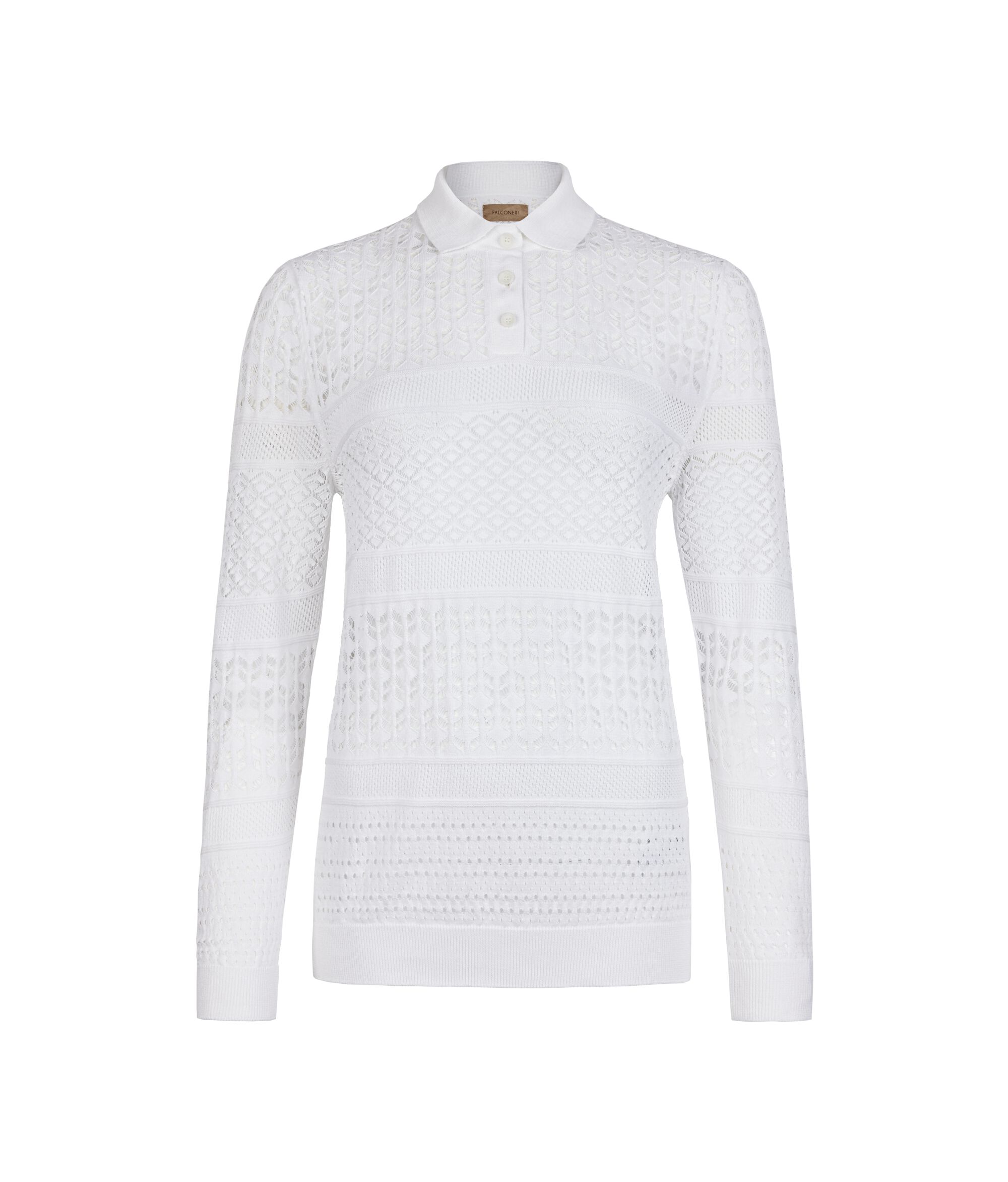 Polo majica od kačkanog pamuka Colore Bijela