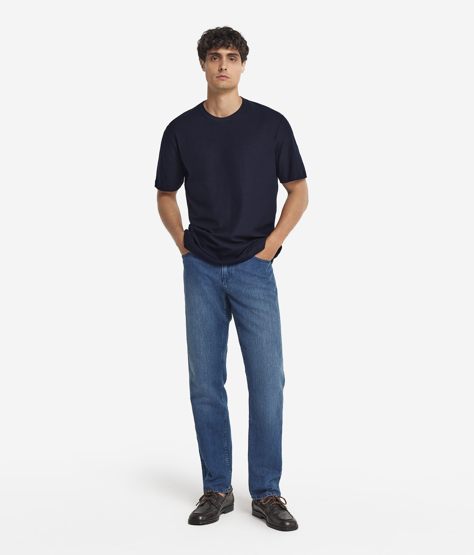 Short-Sleeved Twist-Stitch T-Shirt