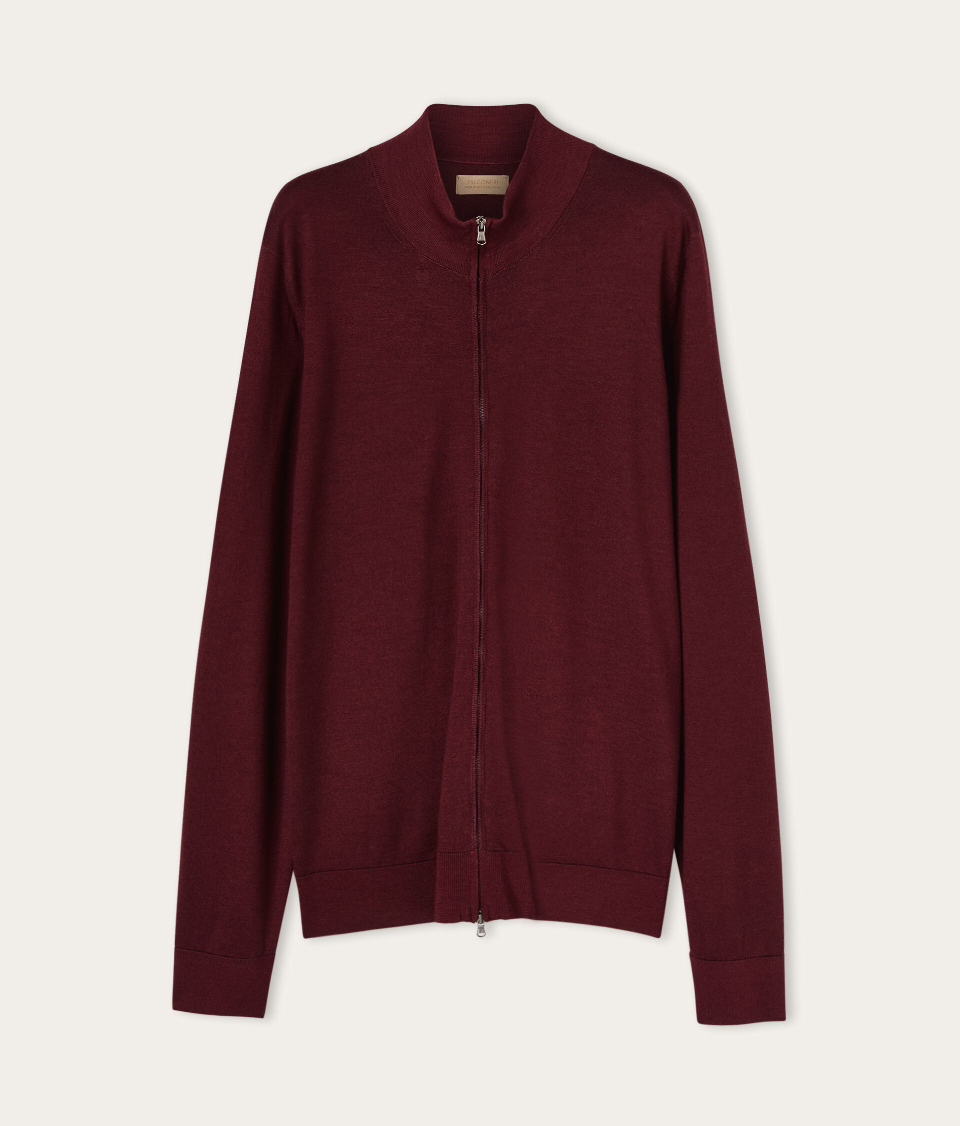 Cashmere Zip-Up Cardigan