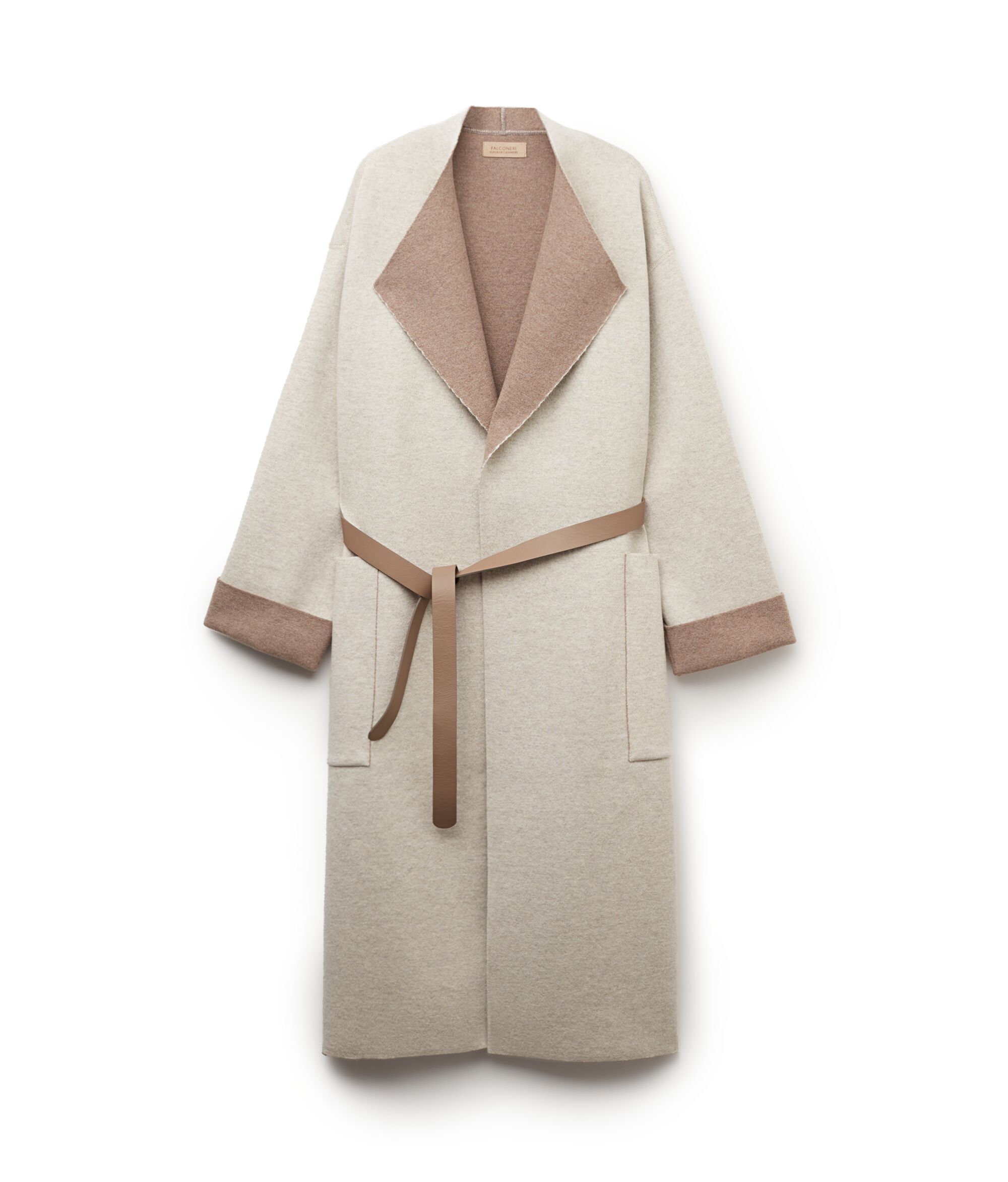 Μακρύ Παλτό με Σκισίματα από Cashmere