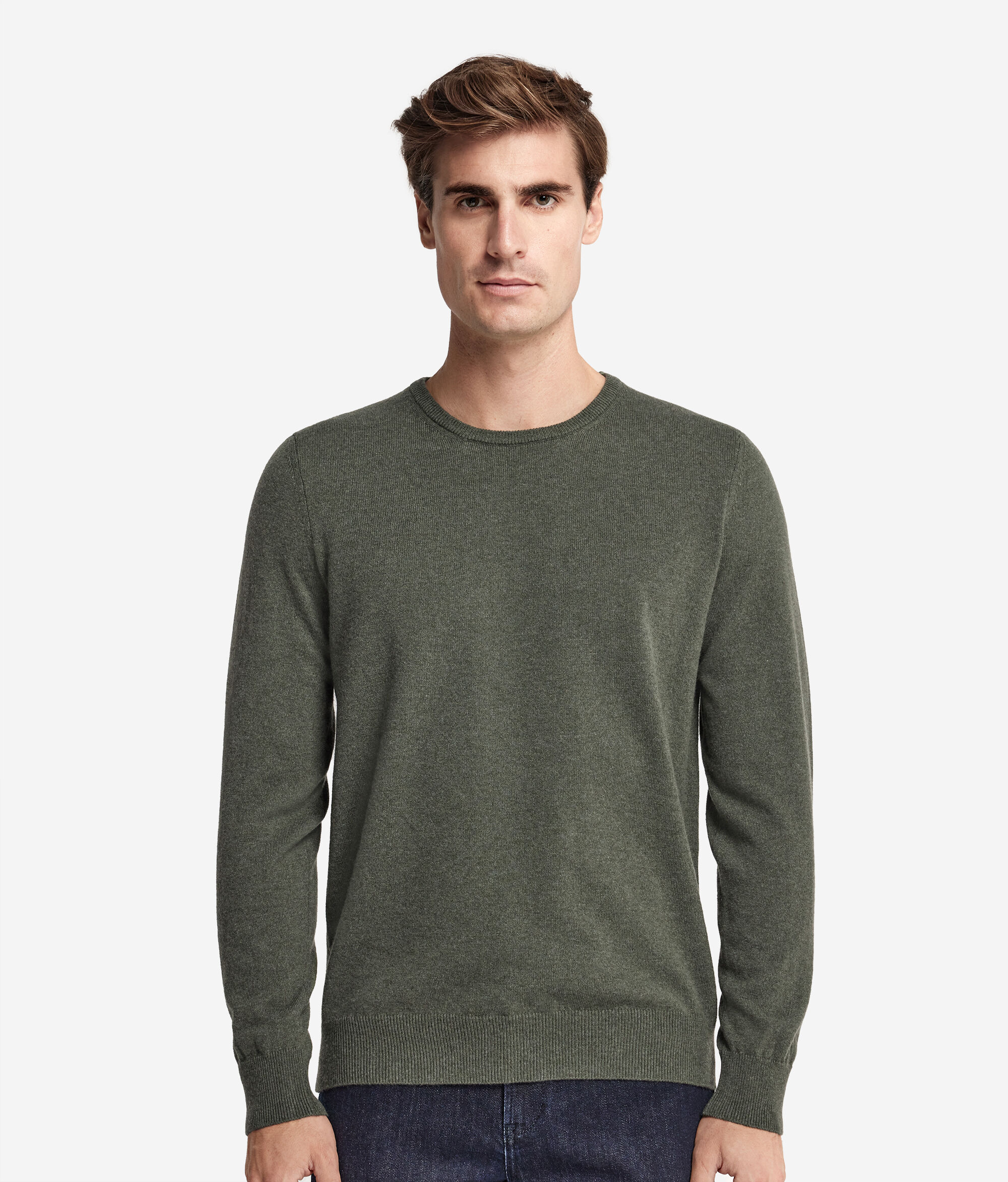Sweter z Okrągłym Dekoltem z Kaszmiru Ultrasoft