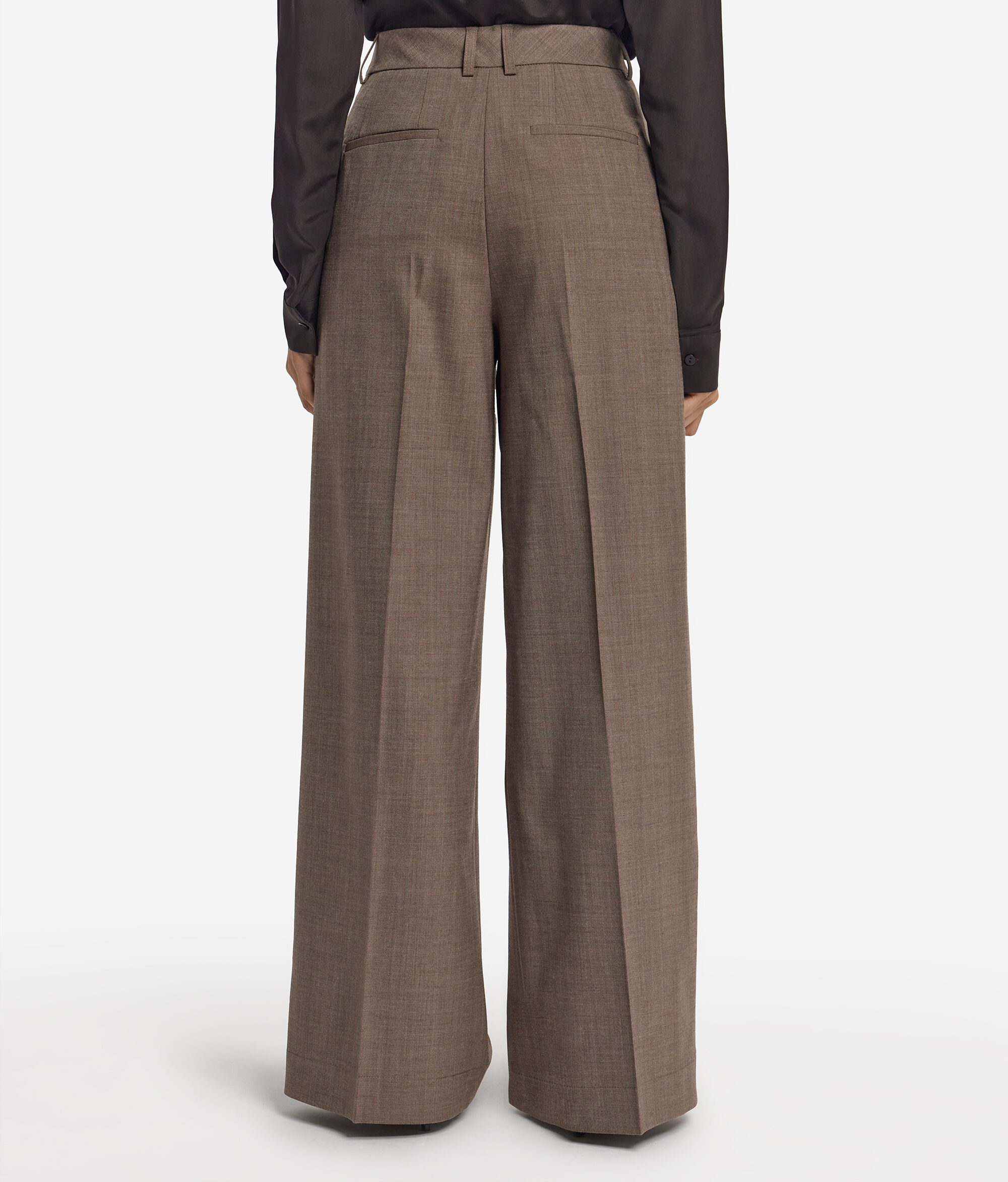 Широкие брюки из шерсти