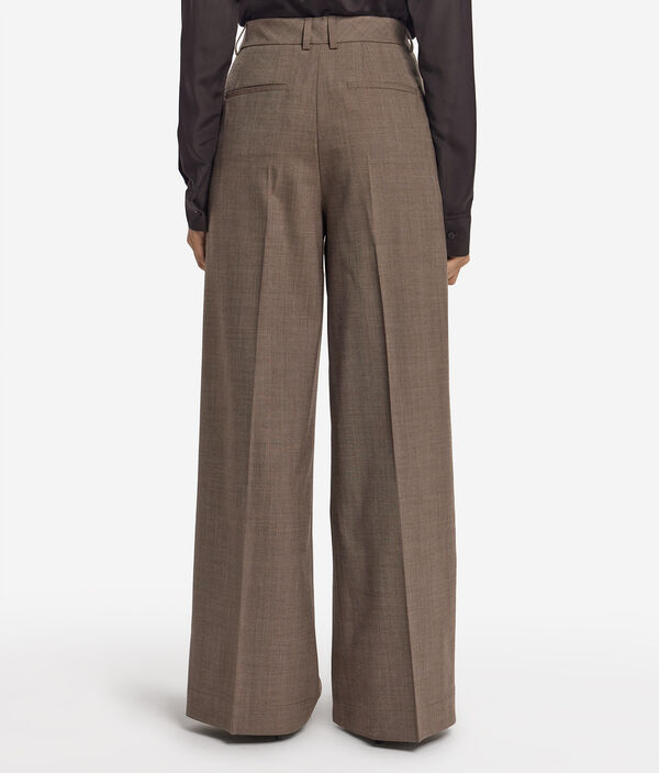 Широкие брюки из шерсти