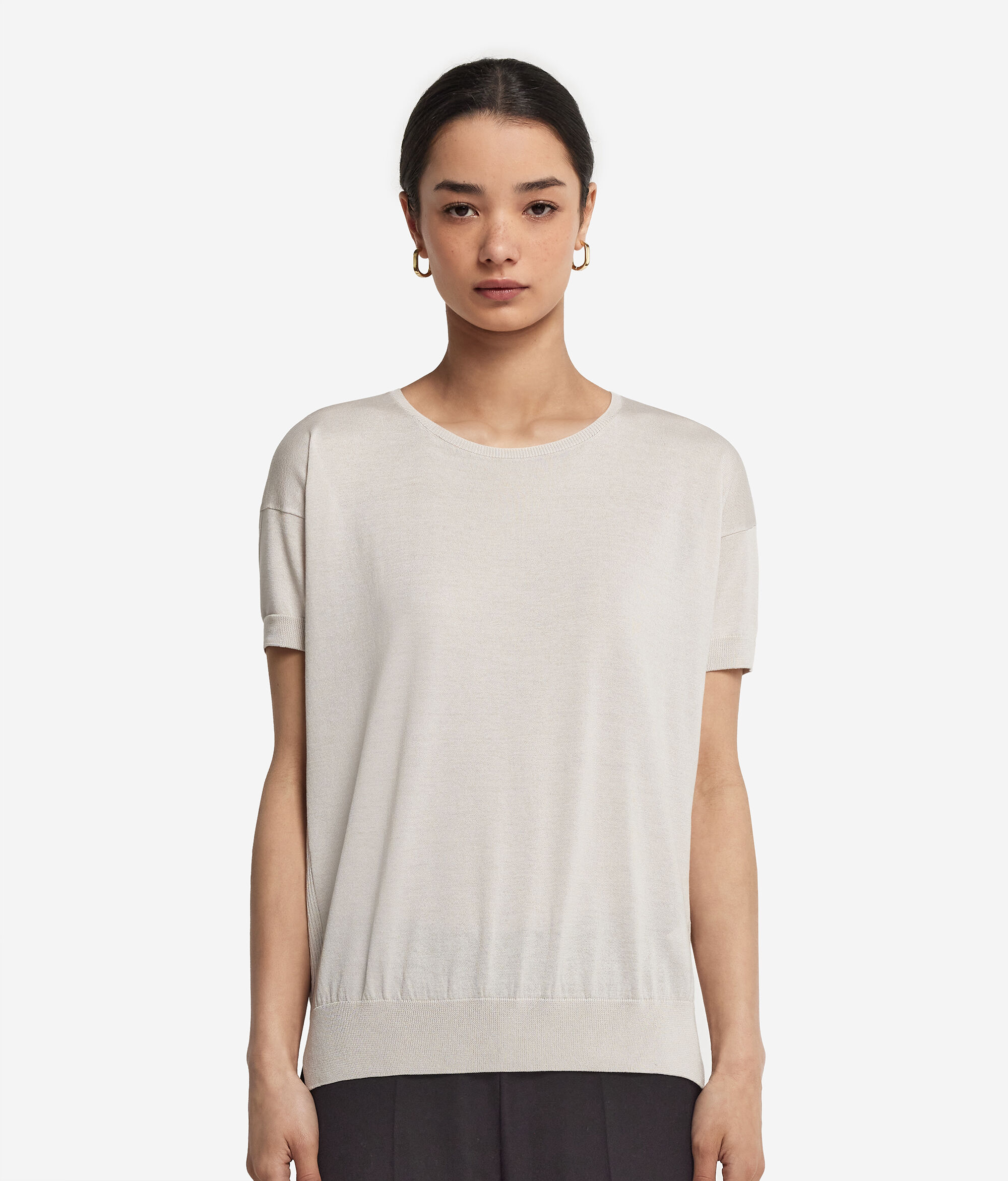 Джемпер из шелка и хлопка