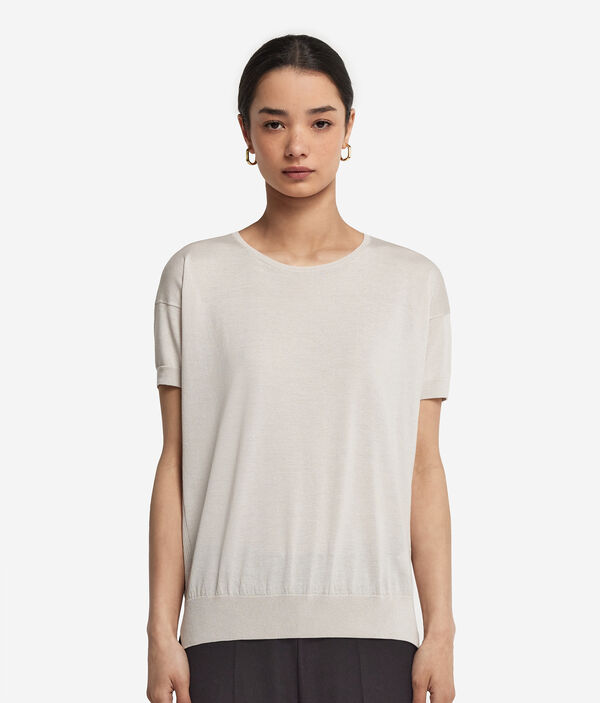 Джемпер из шелка и хлопка