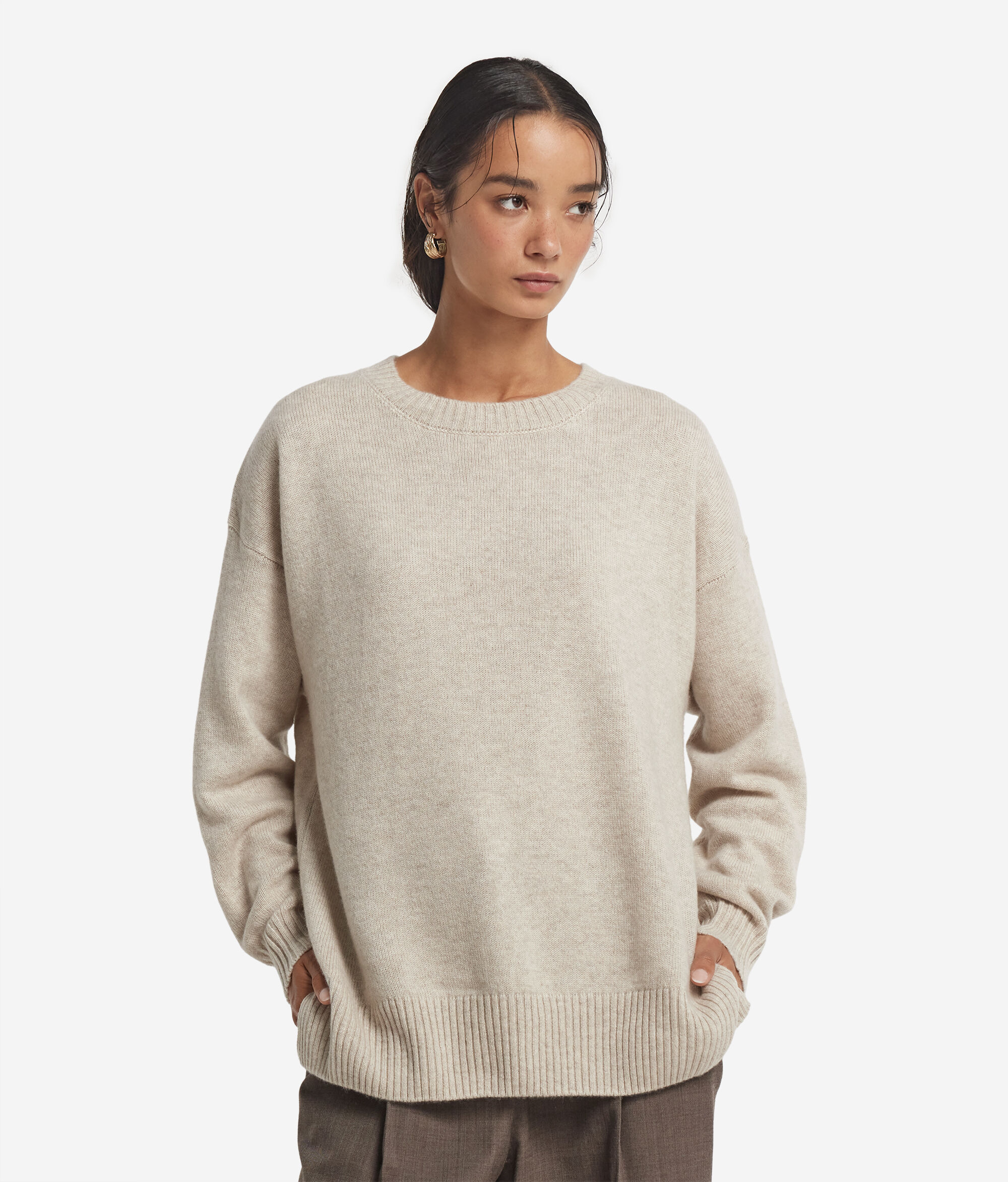 Girocollo con spacchi in Cashmere Ultrasoft