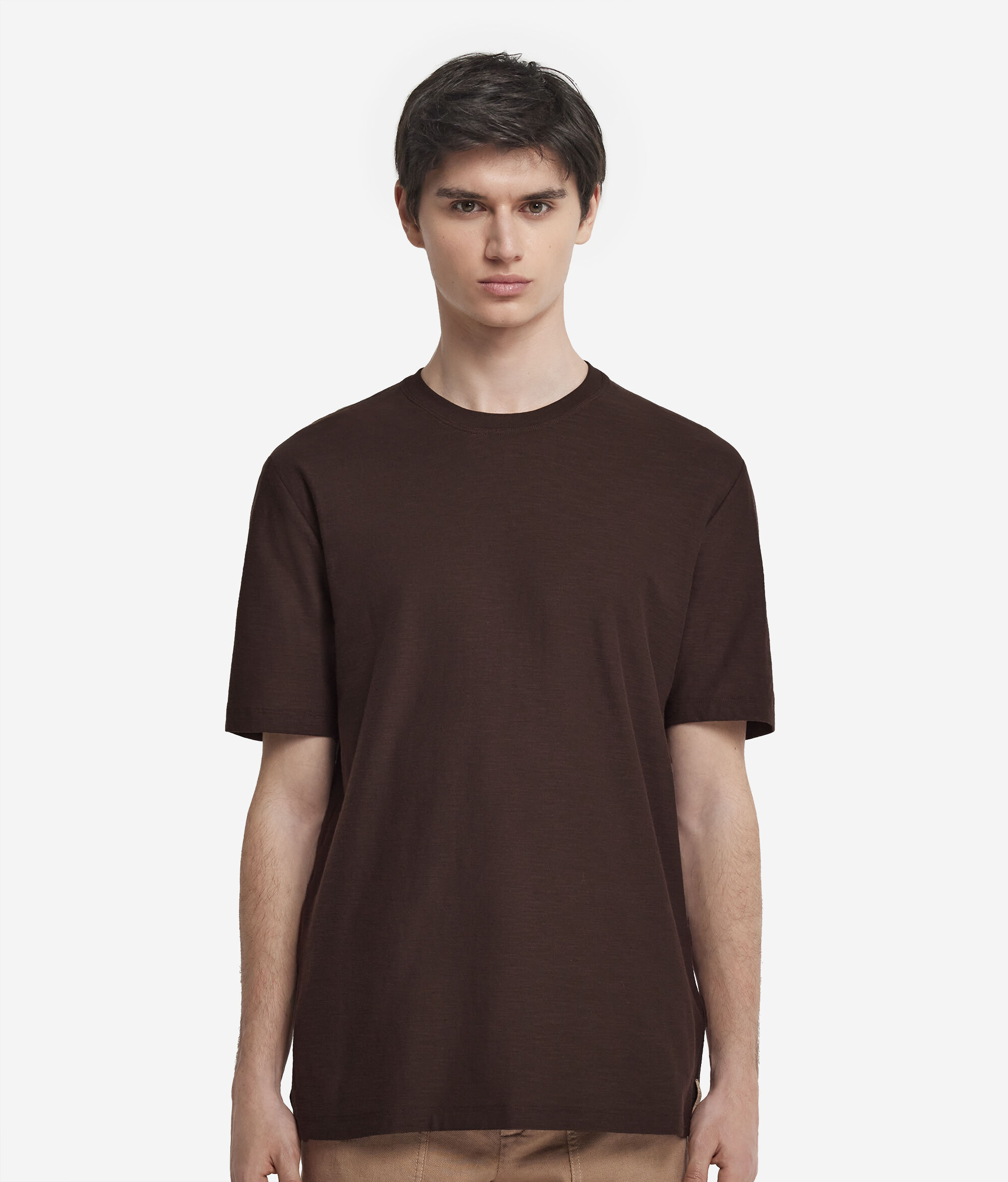 Short-Sleeved Twist-Stitch T-Shirt