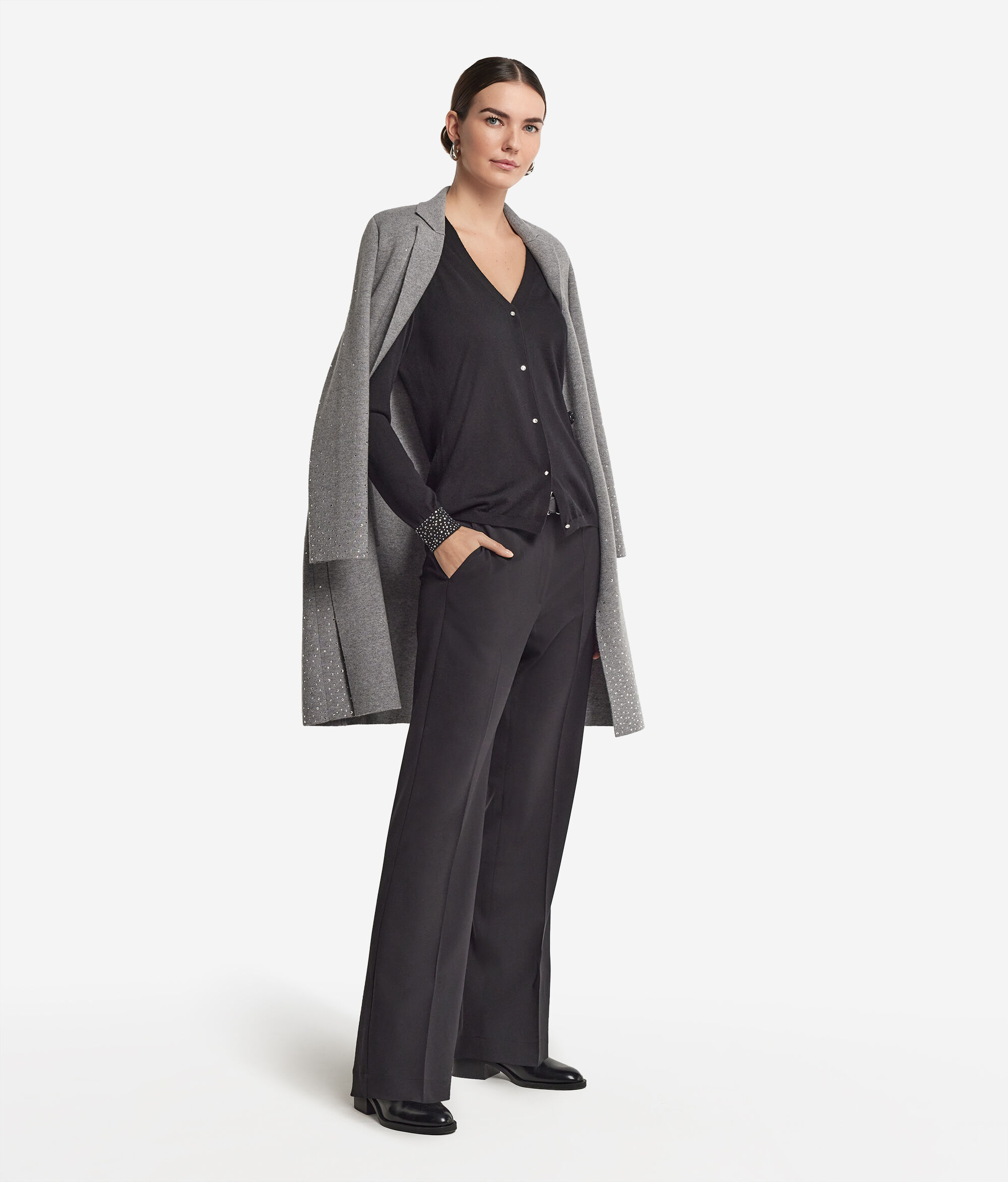 Jersei amb estràs de Cashmere Ultrafine