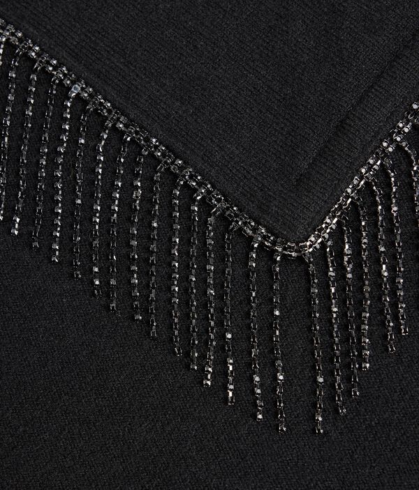 Шарф-бандана из ультрамягкого кашемира со стразами