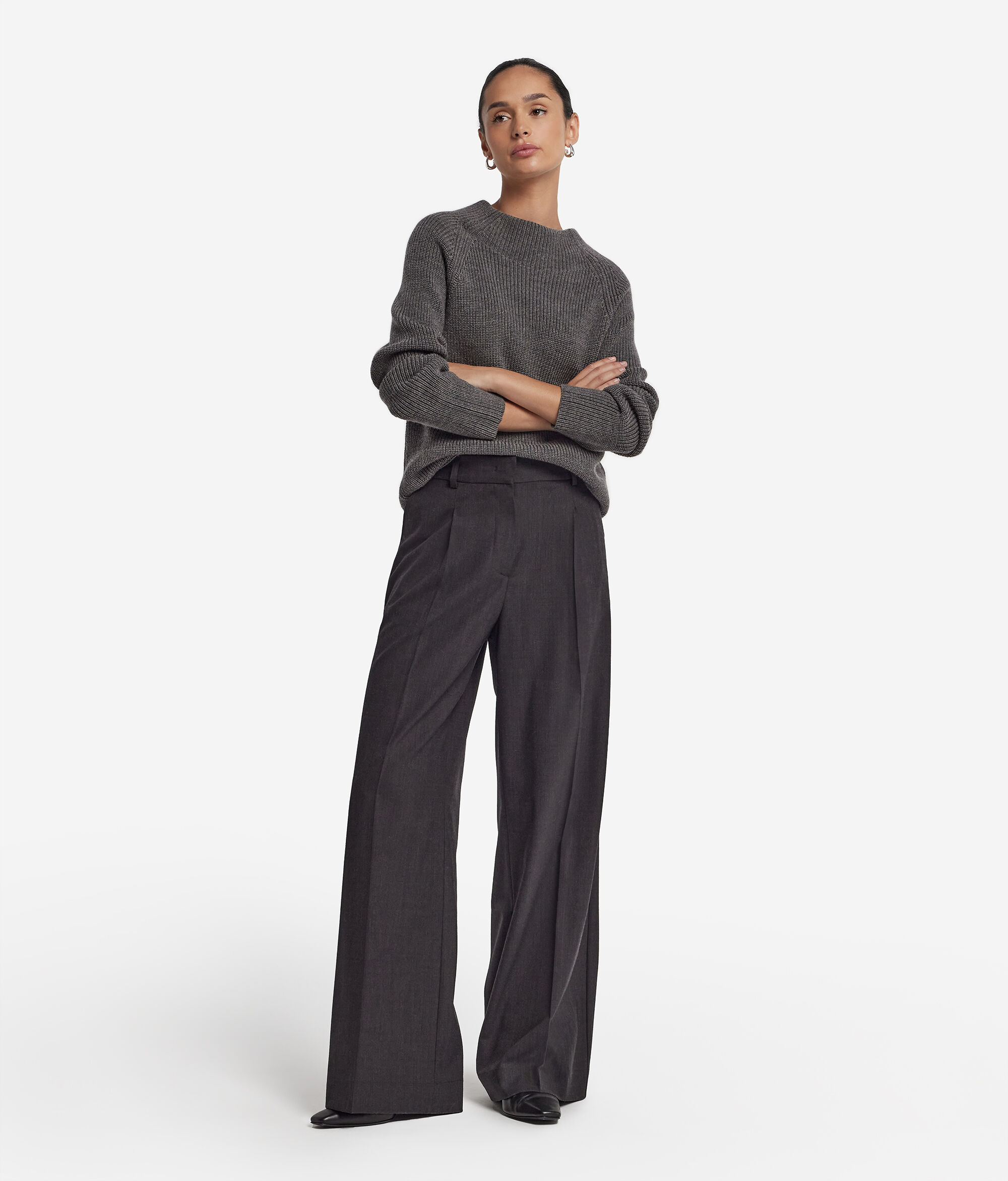 Wool turtleneck jumper