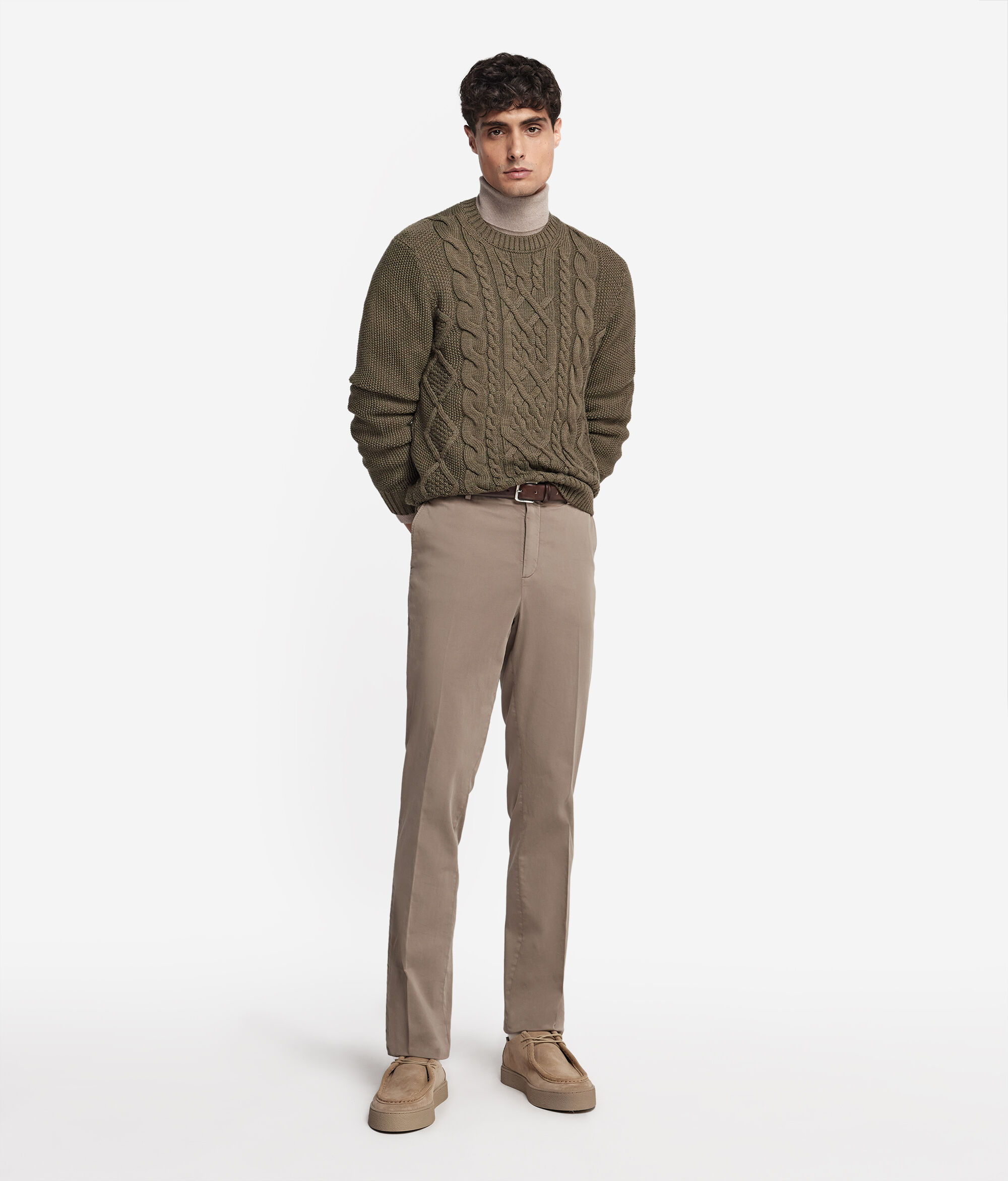Fisherman’s Wool Round-Neck Jumper