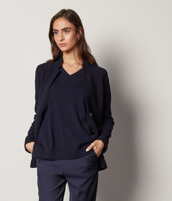 Jersei maxi de Cashmere Ultrasoft amb escot en punta