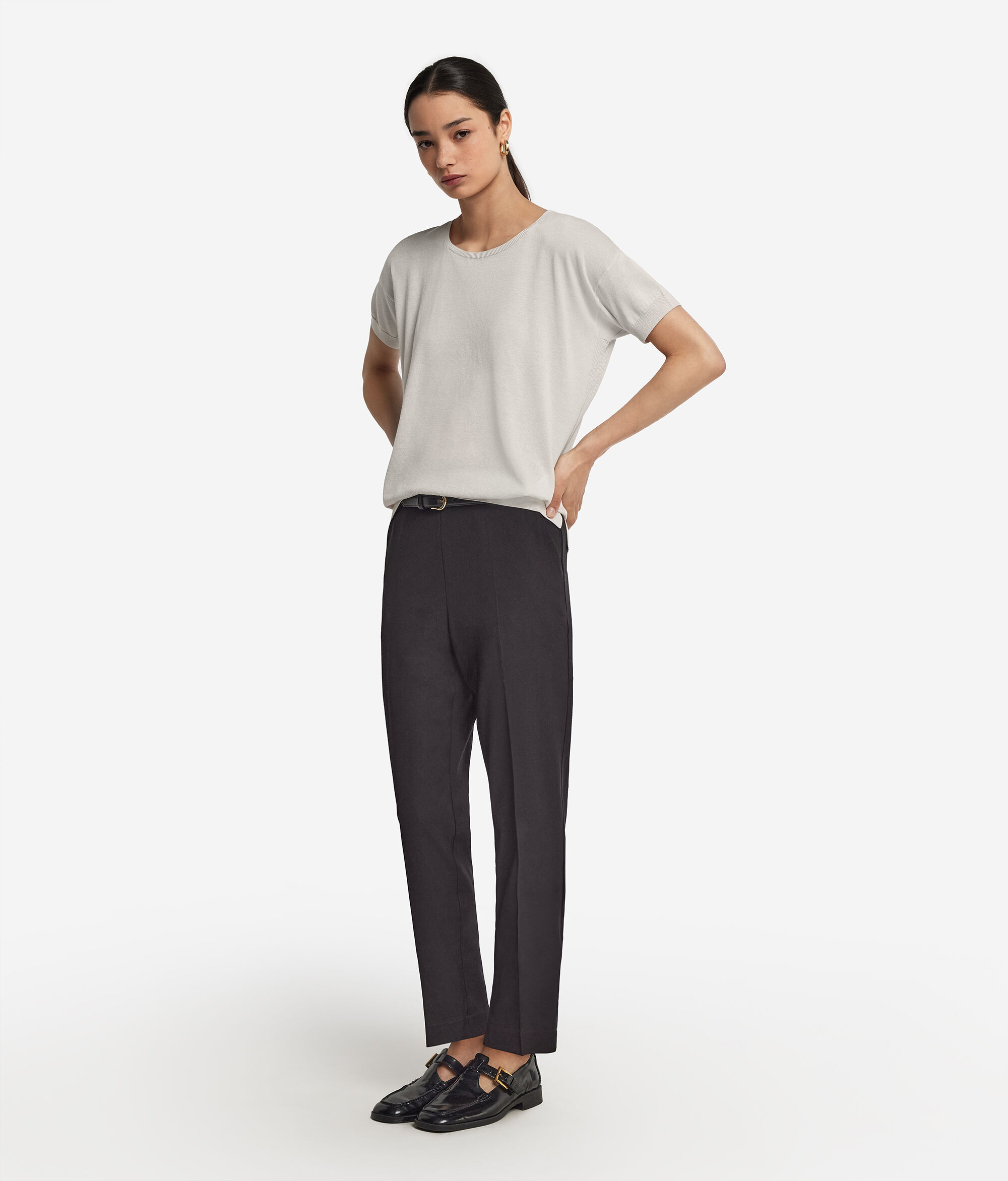 Джемпер из шелка и хлопка