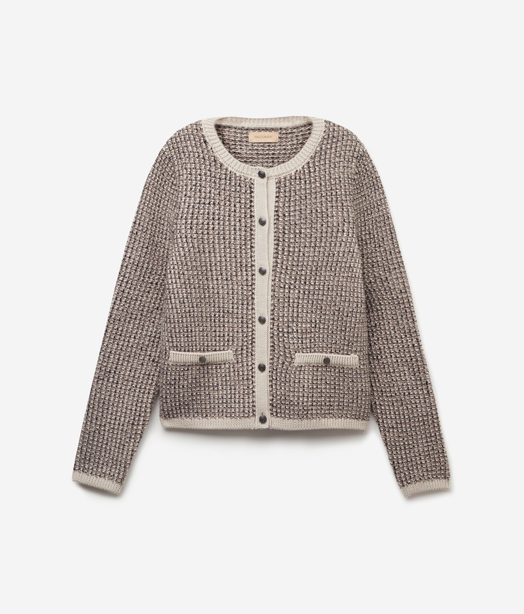 Wool Round-Neck Jacket