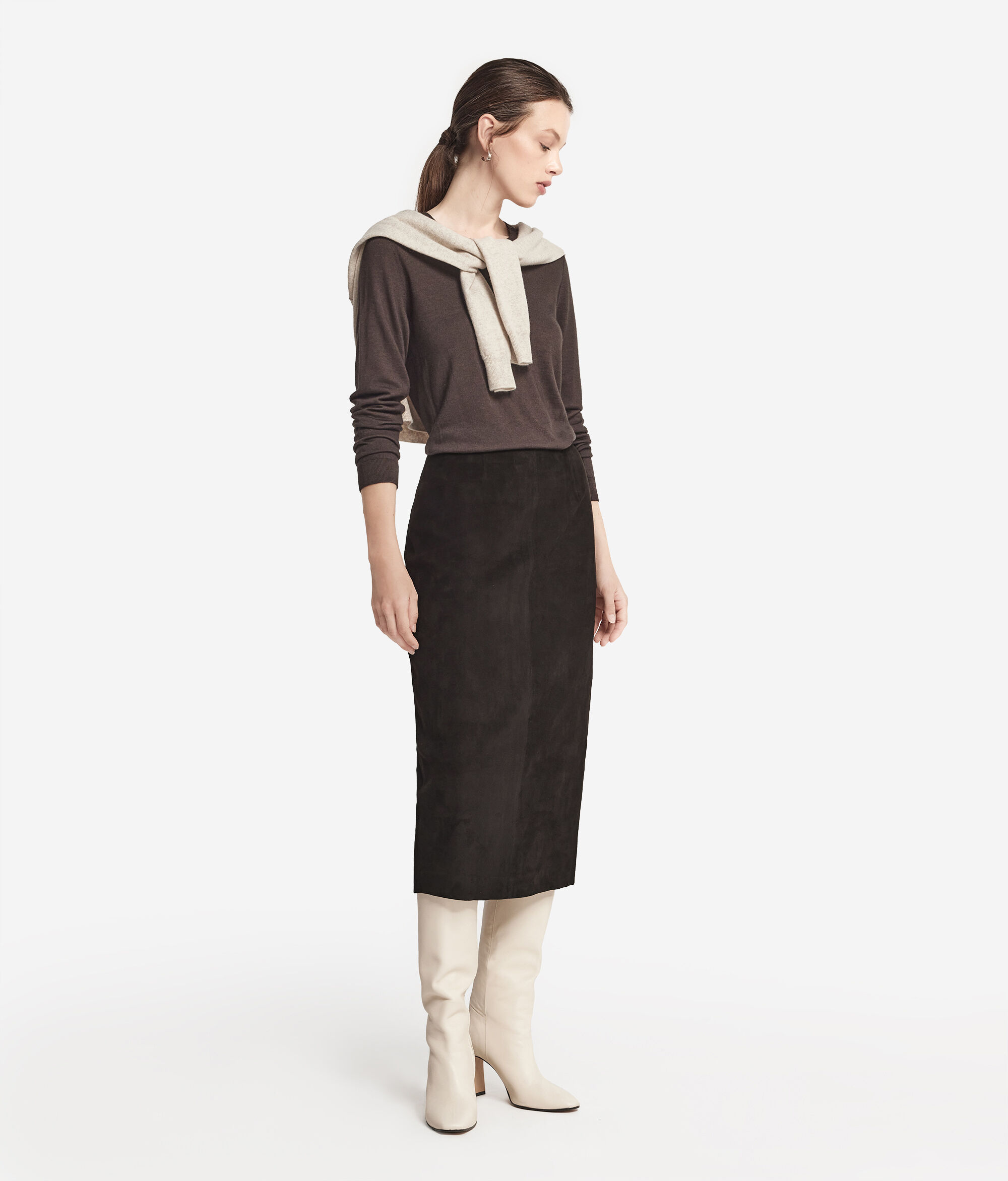 Suede Skirt