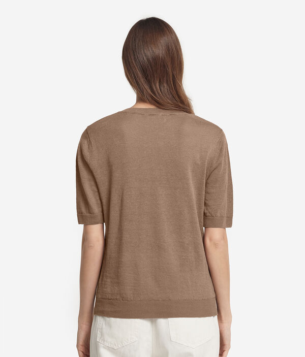 Джемпер изо льна и хлопка