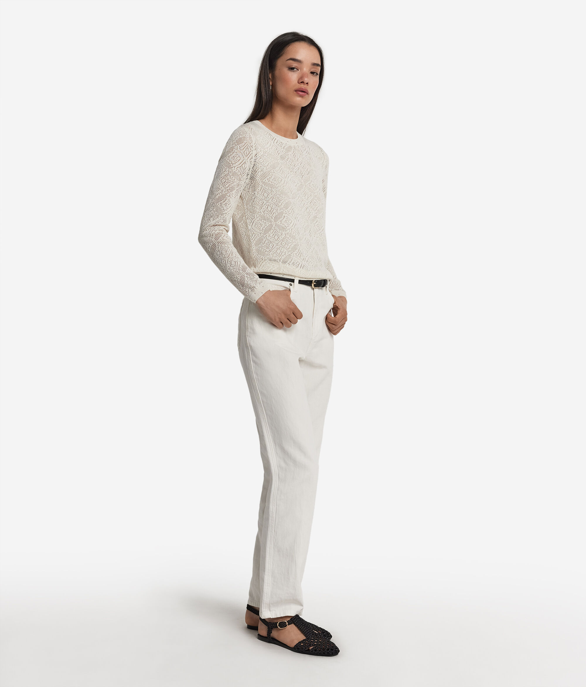 Lace Stitch Openwork Top