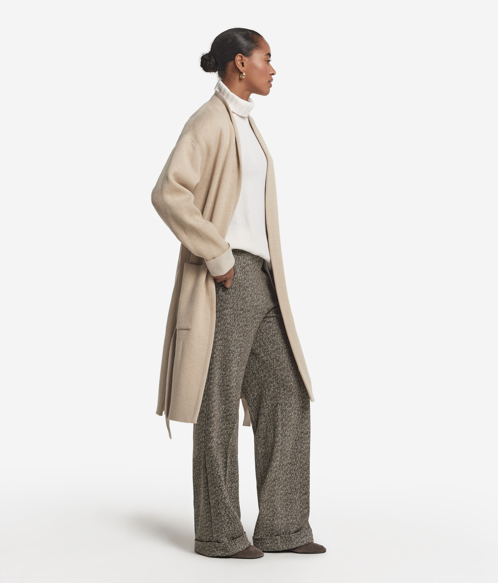 Abric reversible de Cashmere espigat