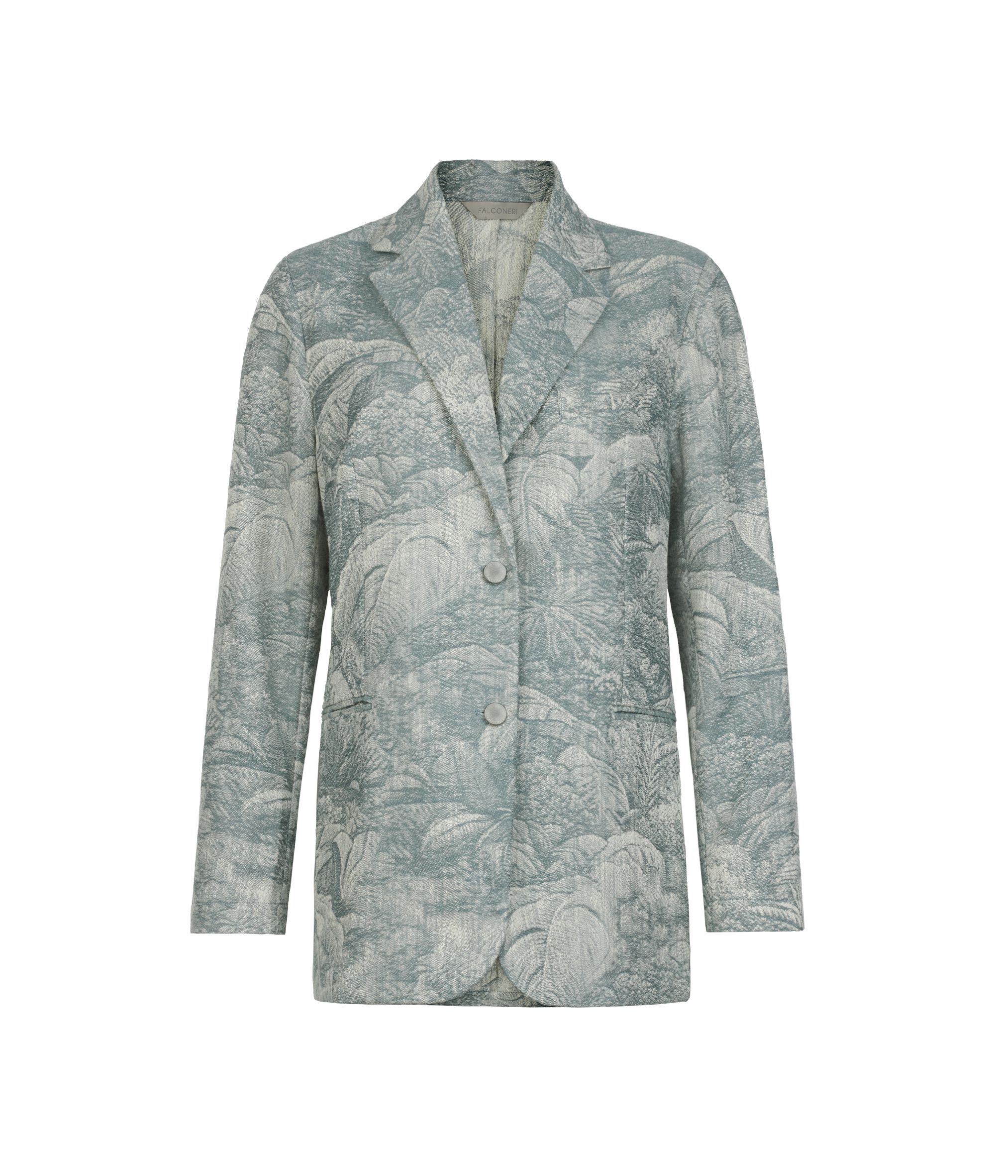 Oversized jacquard jacket