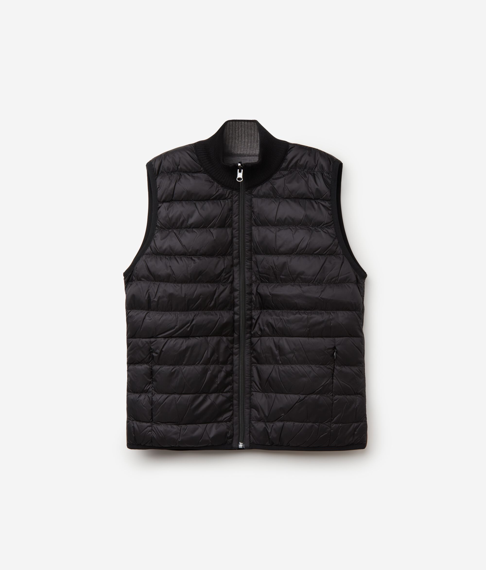 Sleeveless Two-Toned Down Vest