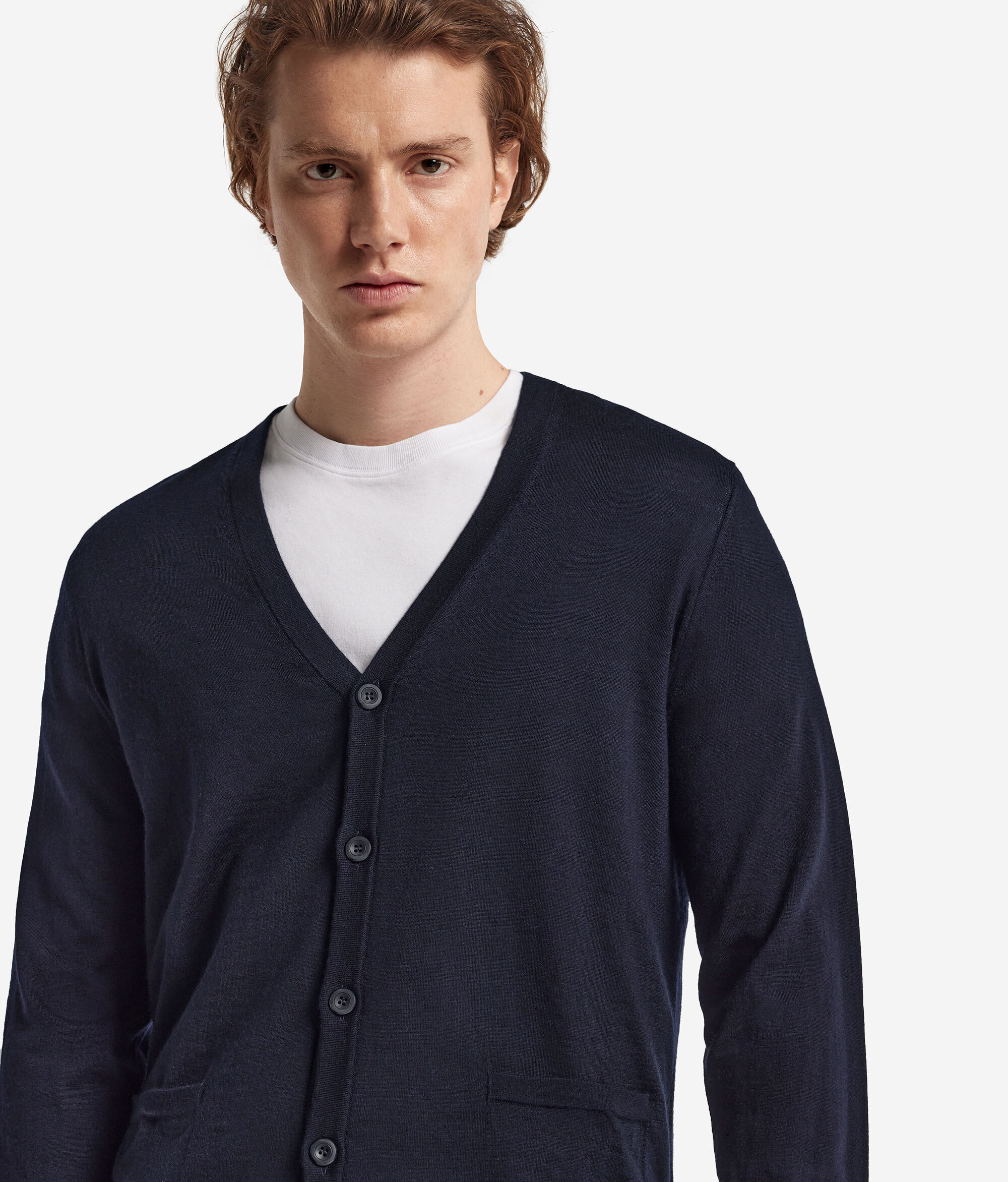 Gilet boutonné en cachemire