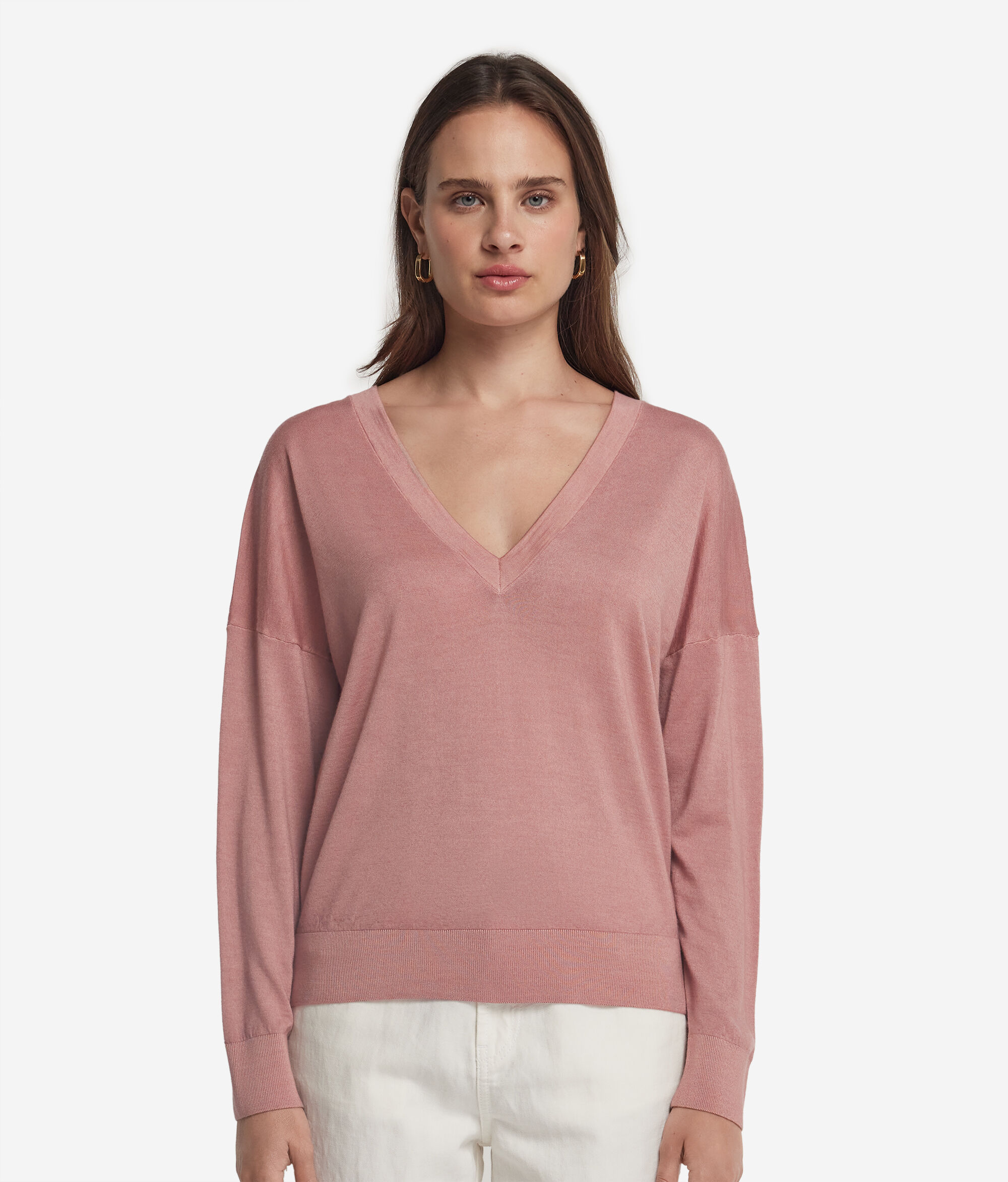 Ultrafine Cashmere Double V-Neck Jumper