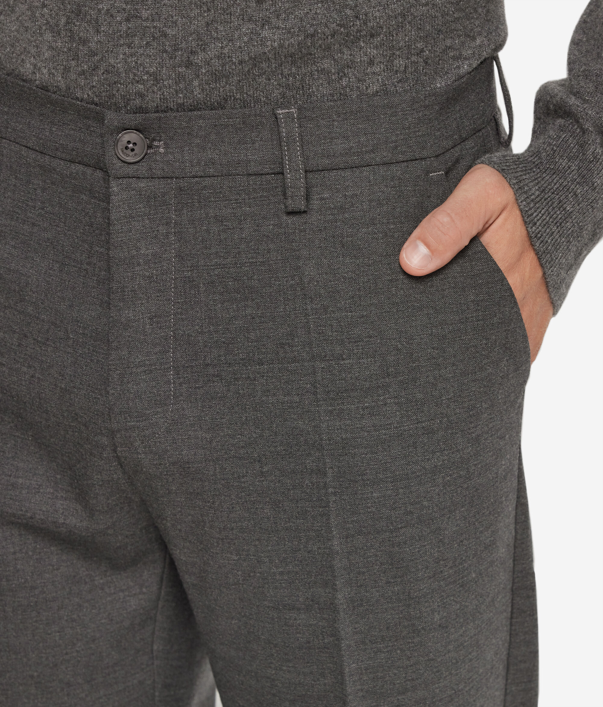 Wool chino trousers