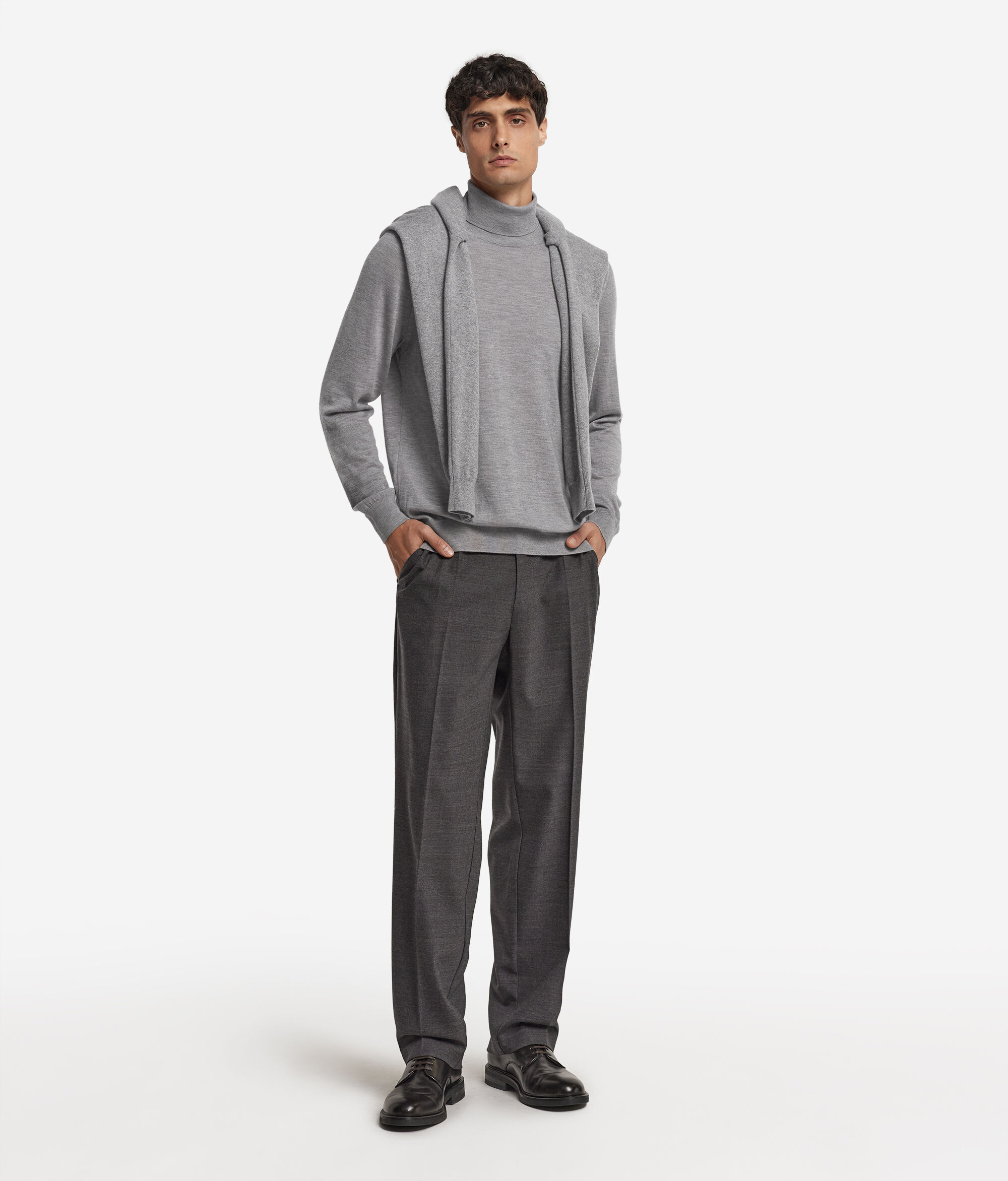 Camisola de Gola Alta em Ultrafine Cashmere