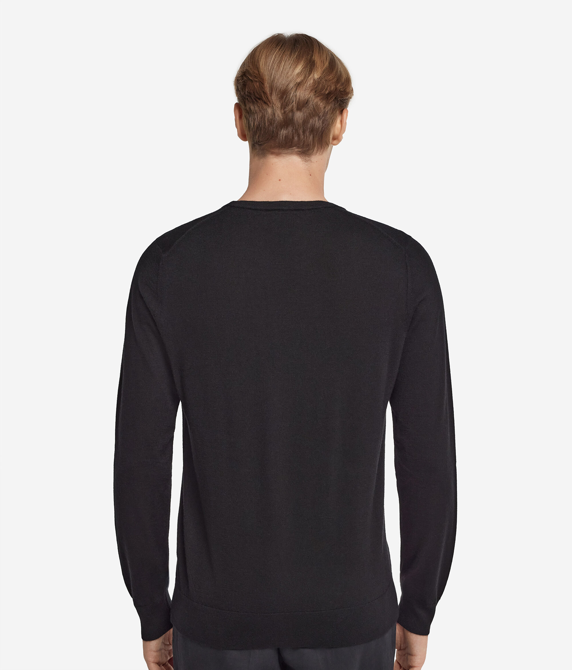 Camisola com Decote Redondo em Ultrafine Cashmere