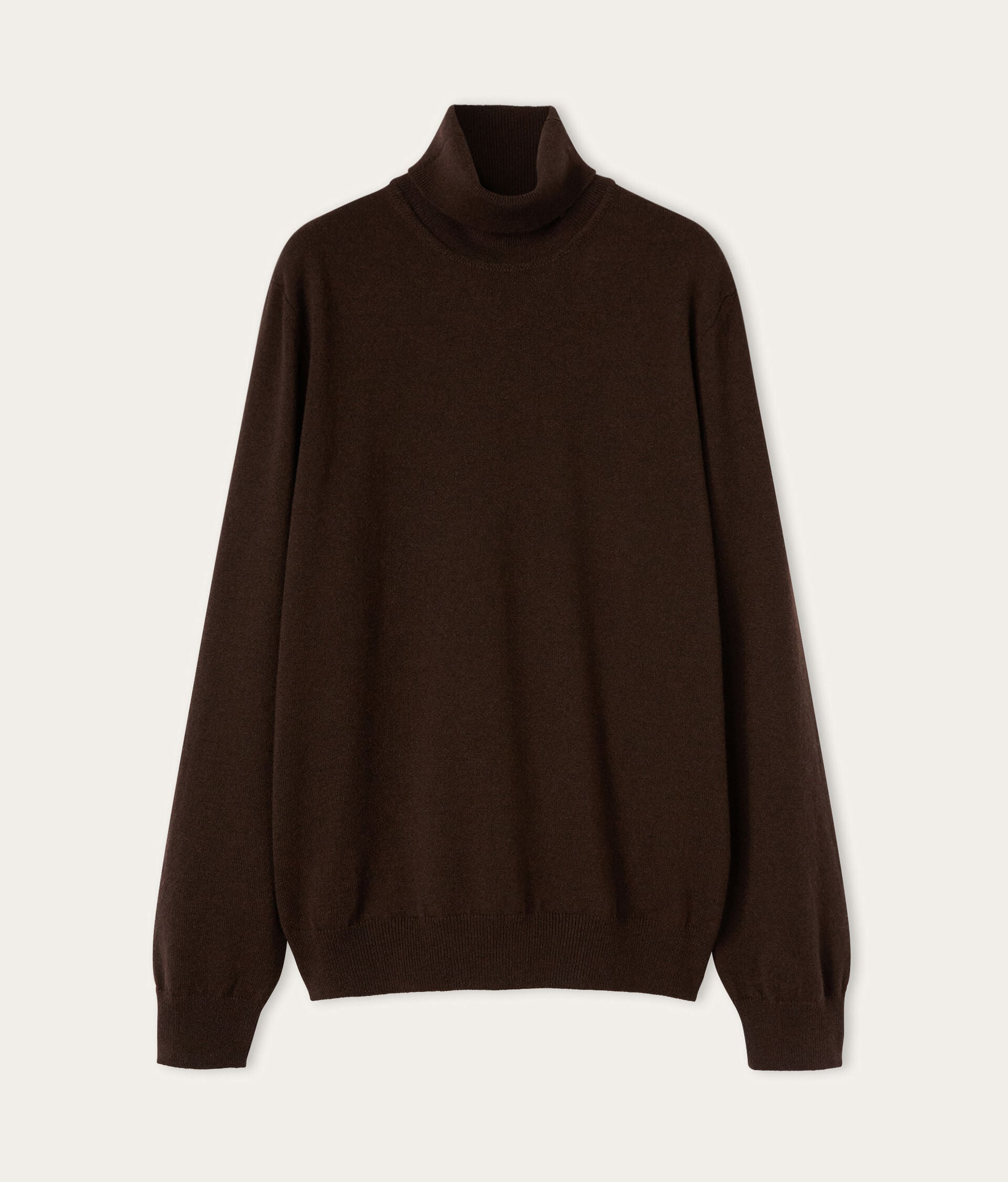 Jersey de cuello vuelto de cashmere ultrasoft