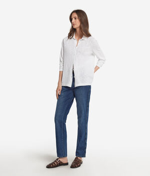 Camicia a Maniche Lunghe in Cotone