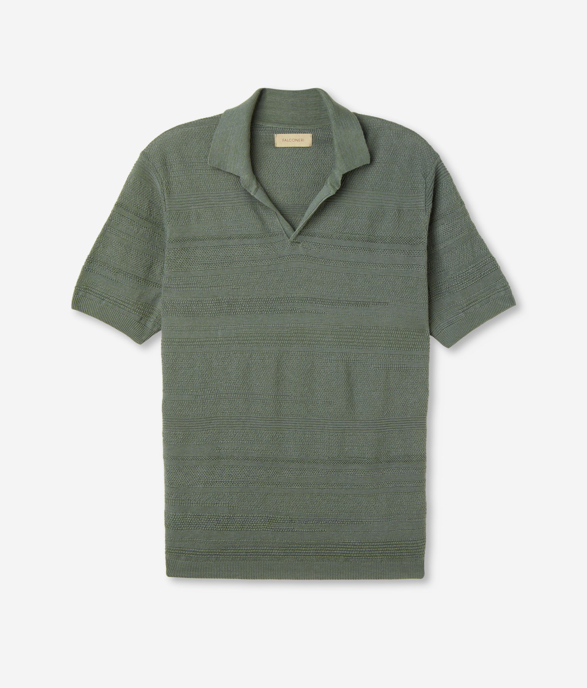 Short-Sleeved Link-Stitch Polo Shirt