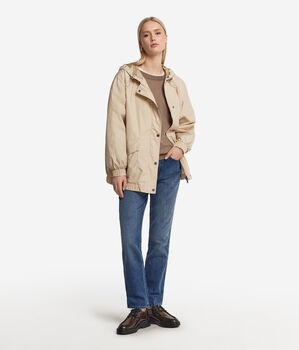 Hooded Cashmere Technical Jacket