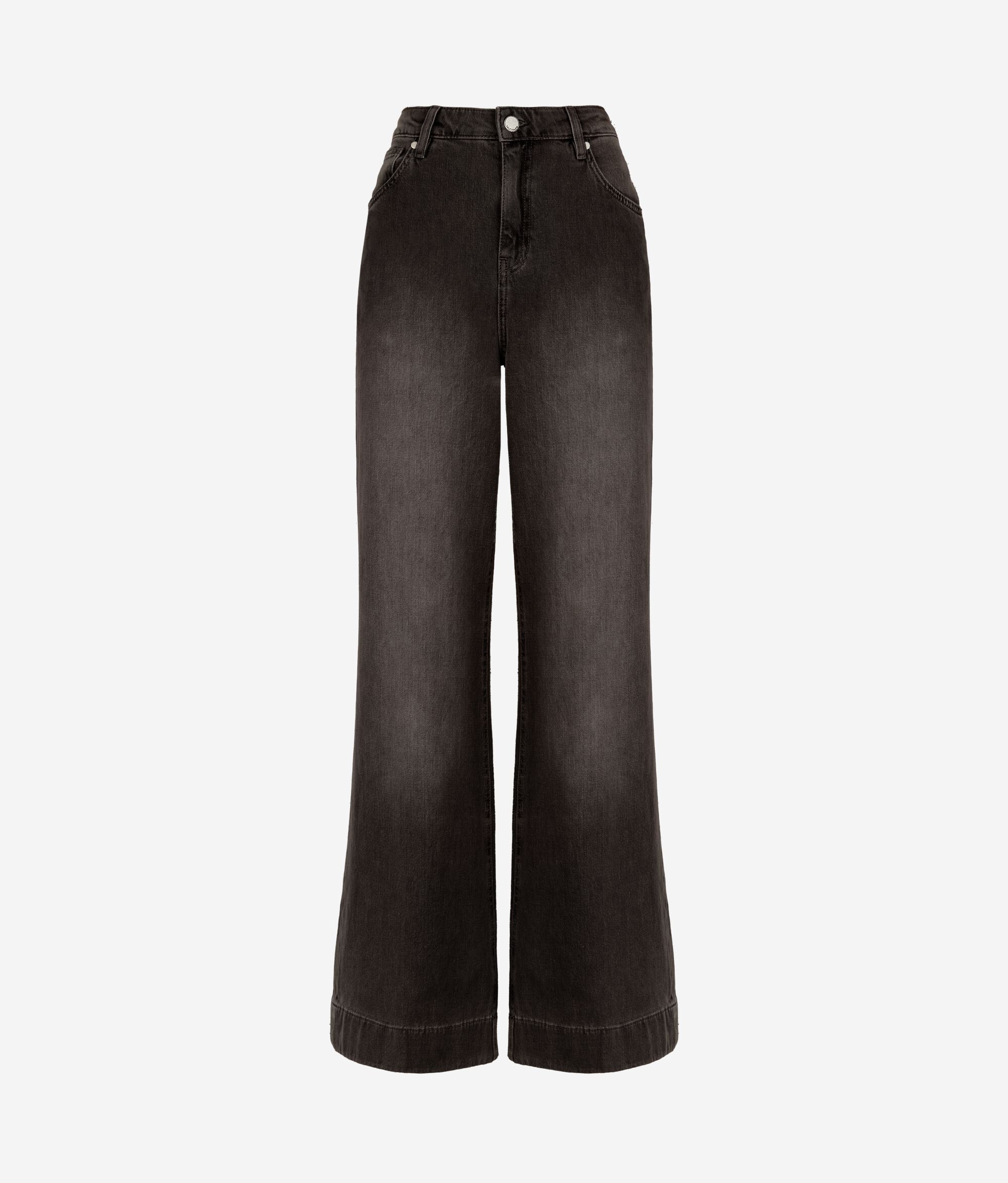 Cashmere Denim Flare Trousers