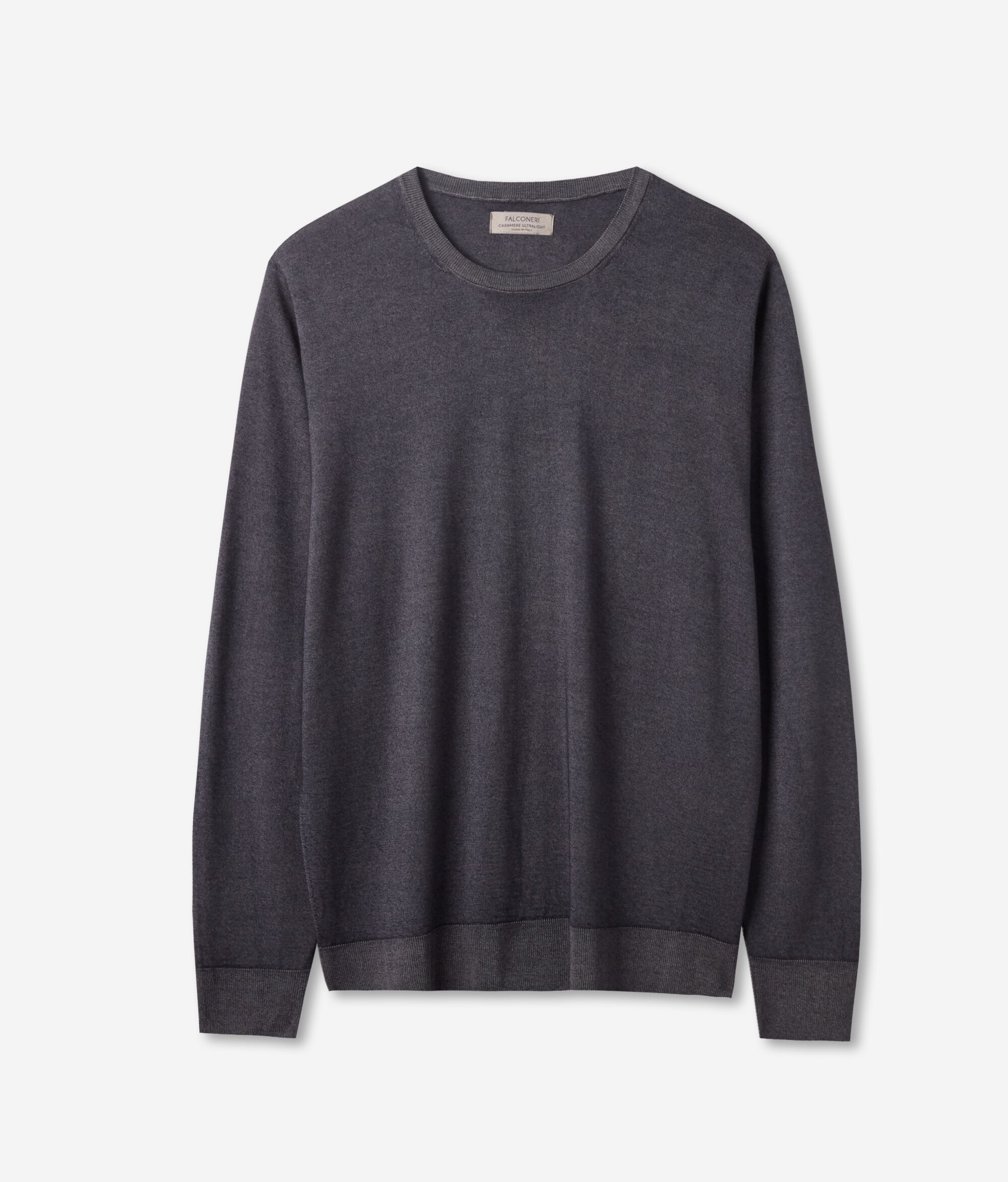 Camisola com Decote Redondo em Ultrafine Cashmere