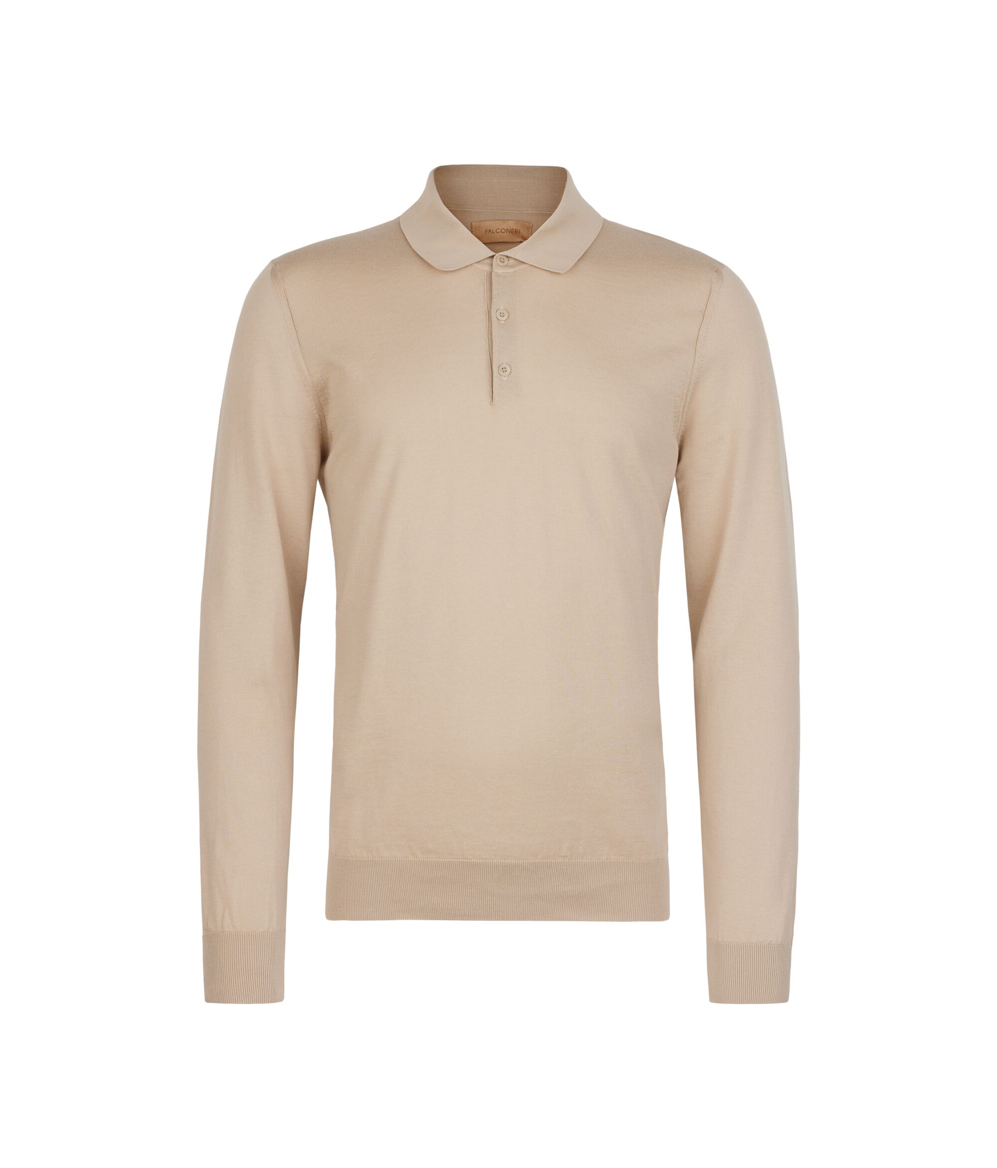 Langärmeliges Poloshirt aus Baumwolle