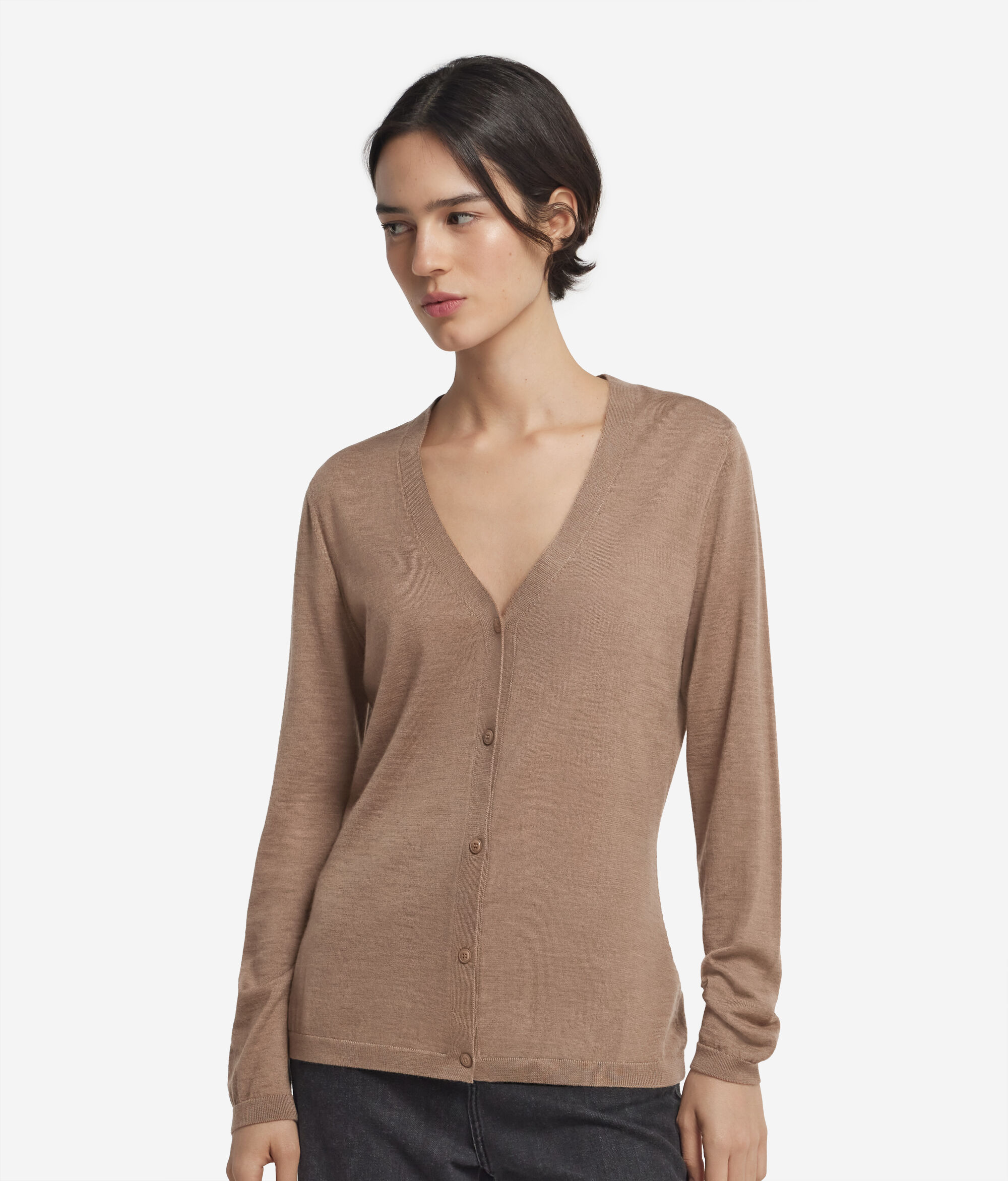 Ultrafine Cashmere V-Neck Cardigan