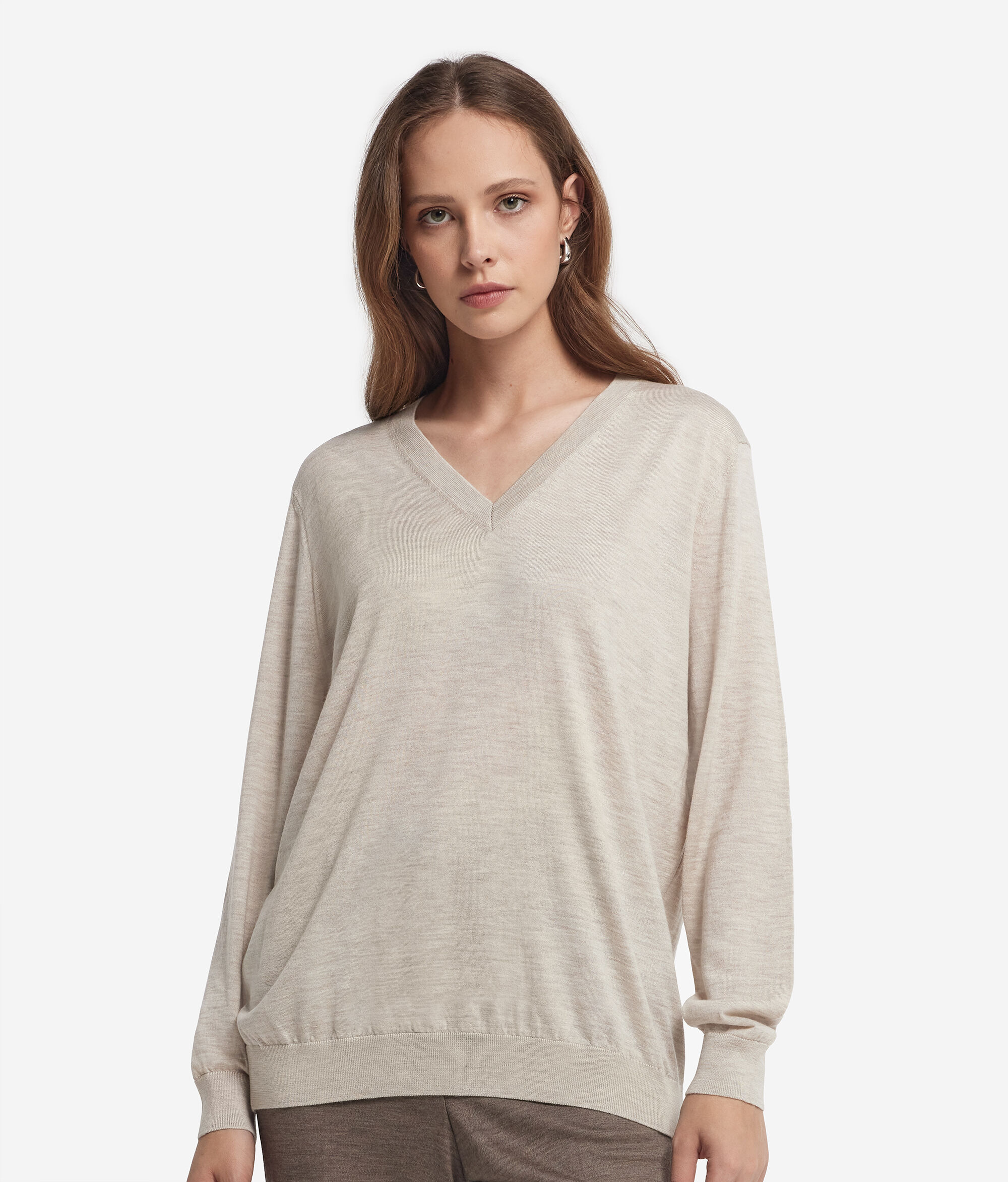 Maglia con scollo a V in Cashmere Ultrafine