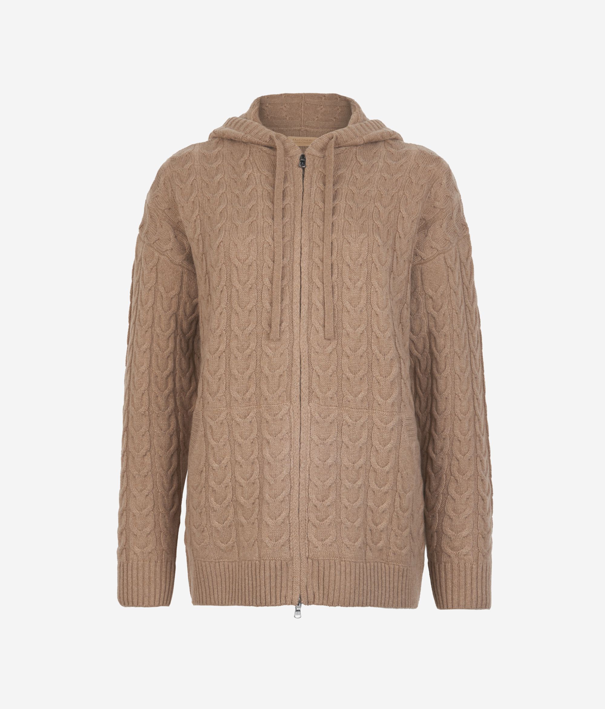 Толстовка с косами из ультрамягкого кашемира