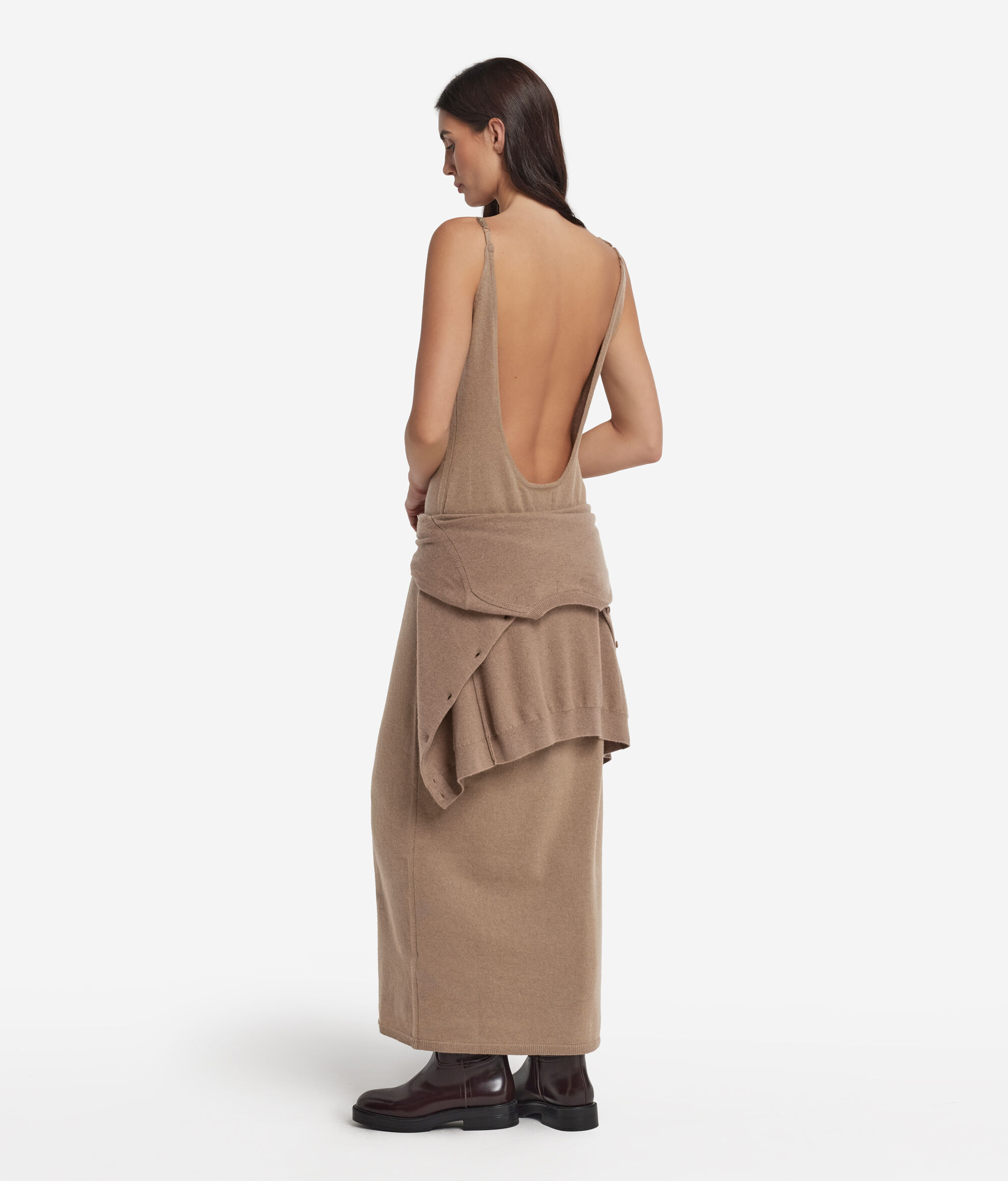 Платье-комбинация из ультрамягкого кашемира