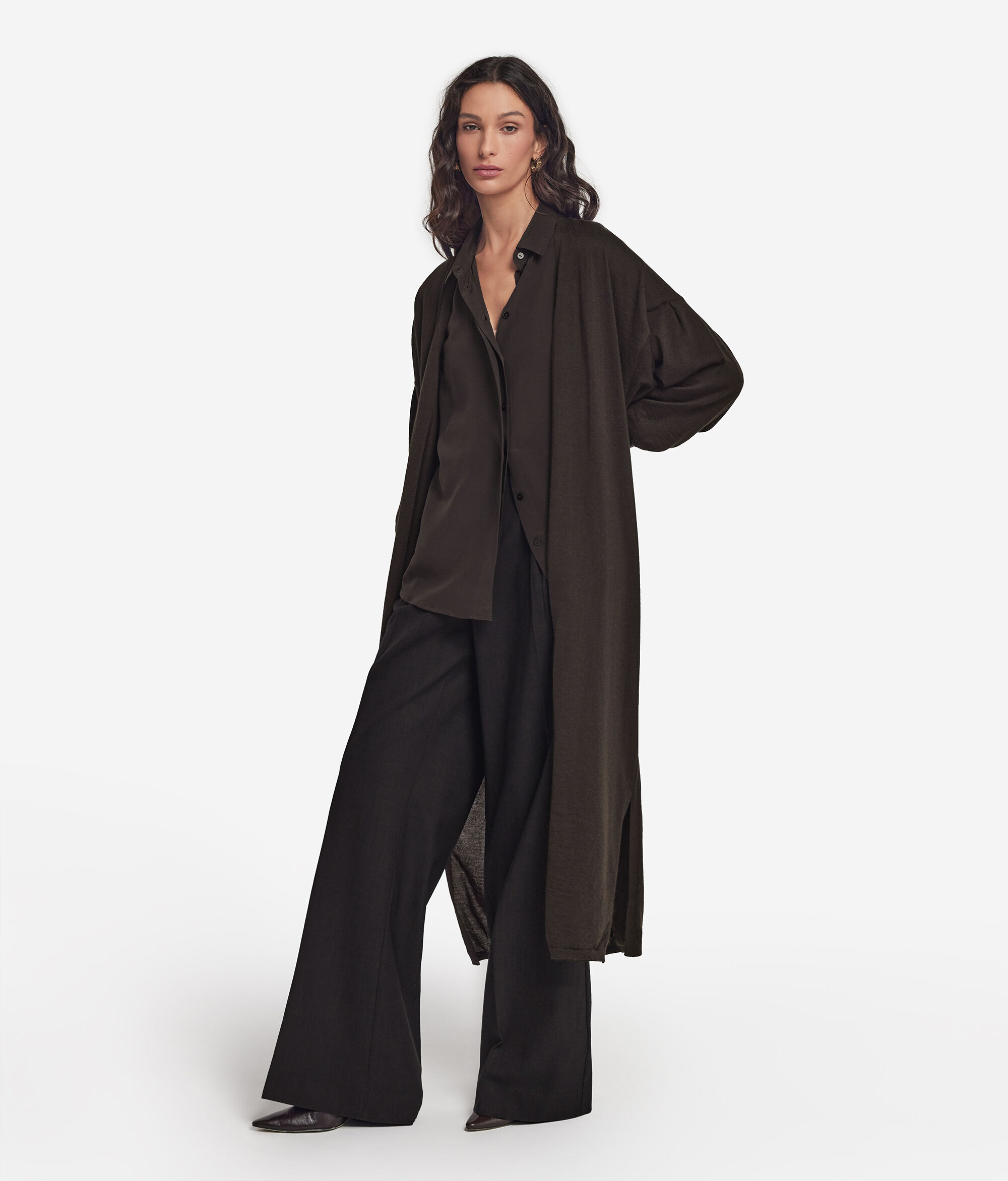 Cardigan lungo in Cashmere Ultrafine