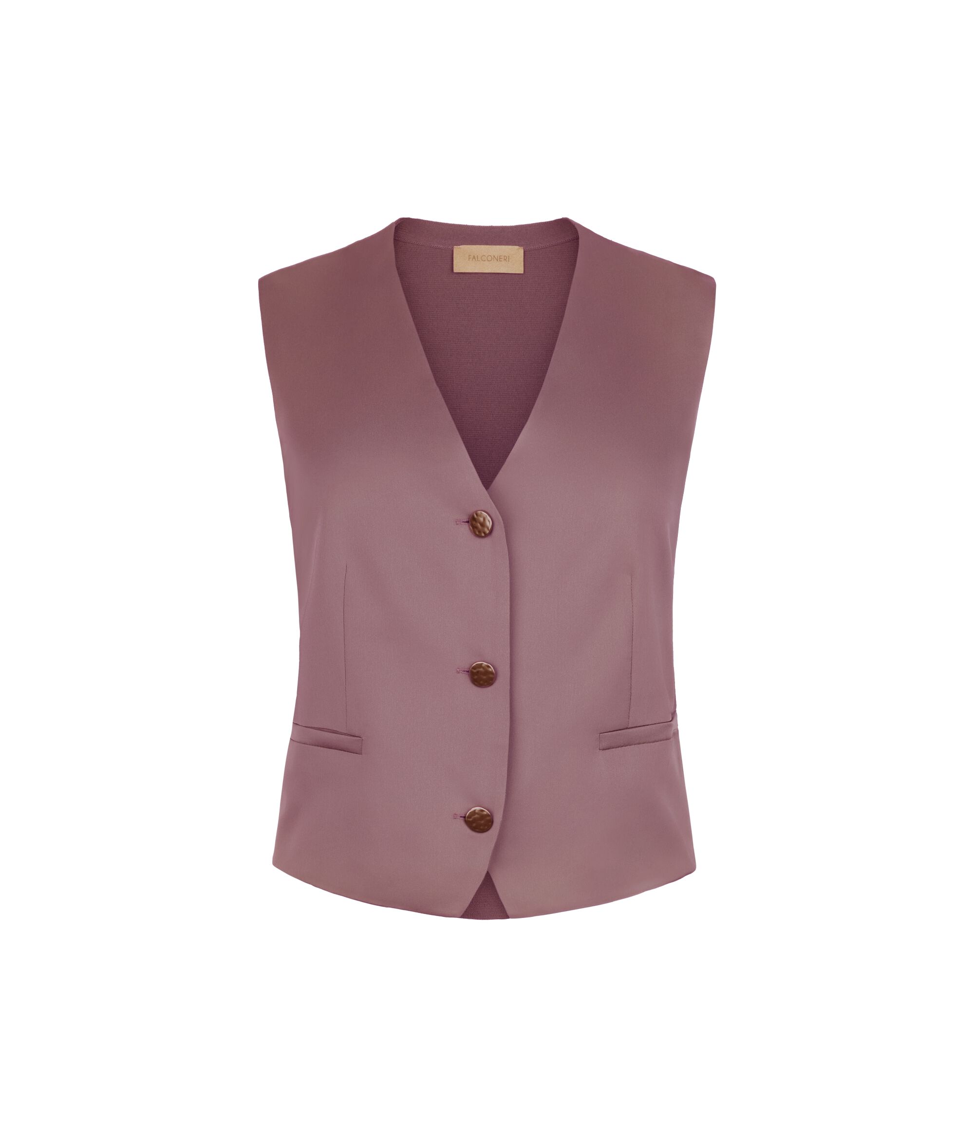 Matte satin gilet