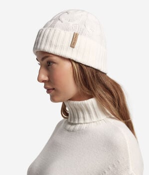 Σκούφος από Ultrasoft Cashmere με πλεκτό σχέδιο