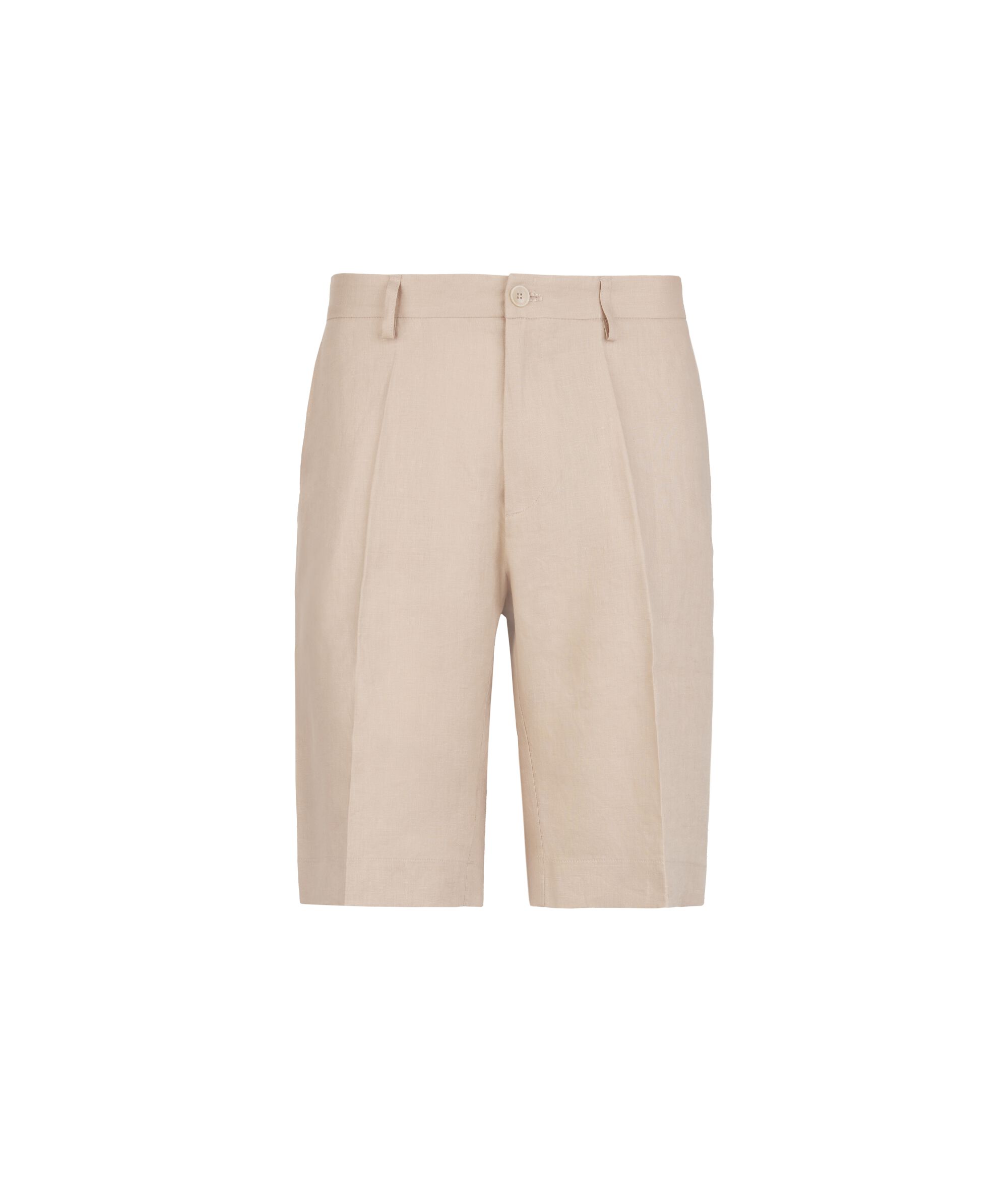 Short linen trousers