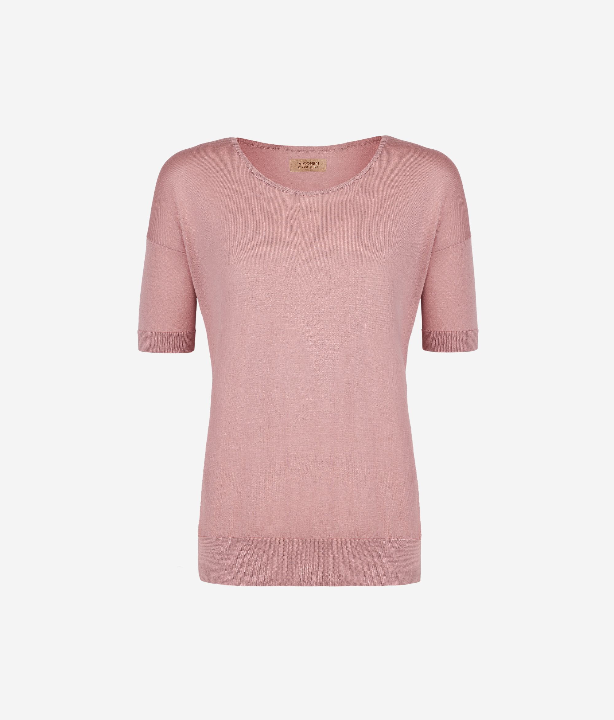 Silk and Cotton Round-Neck Jumper